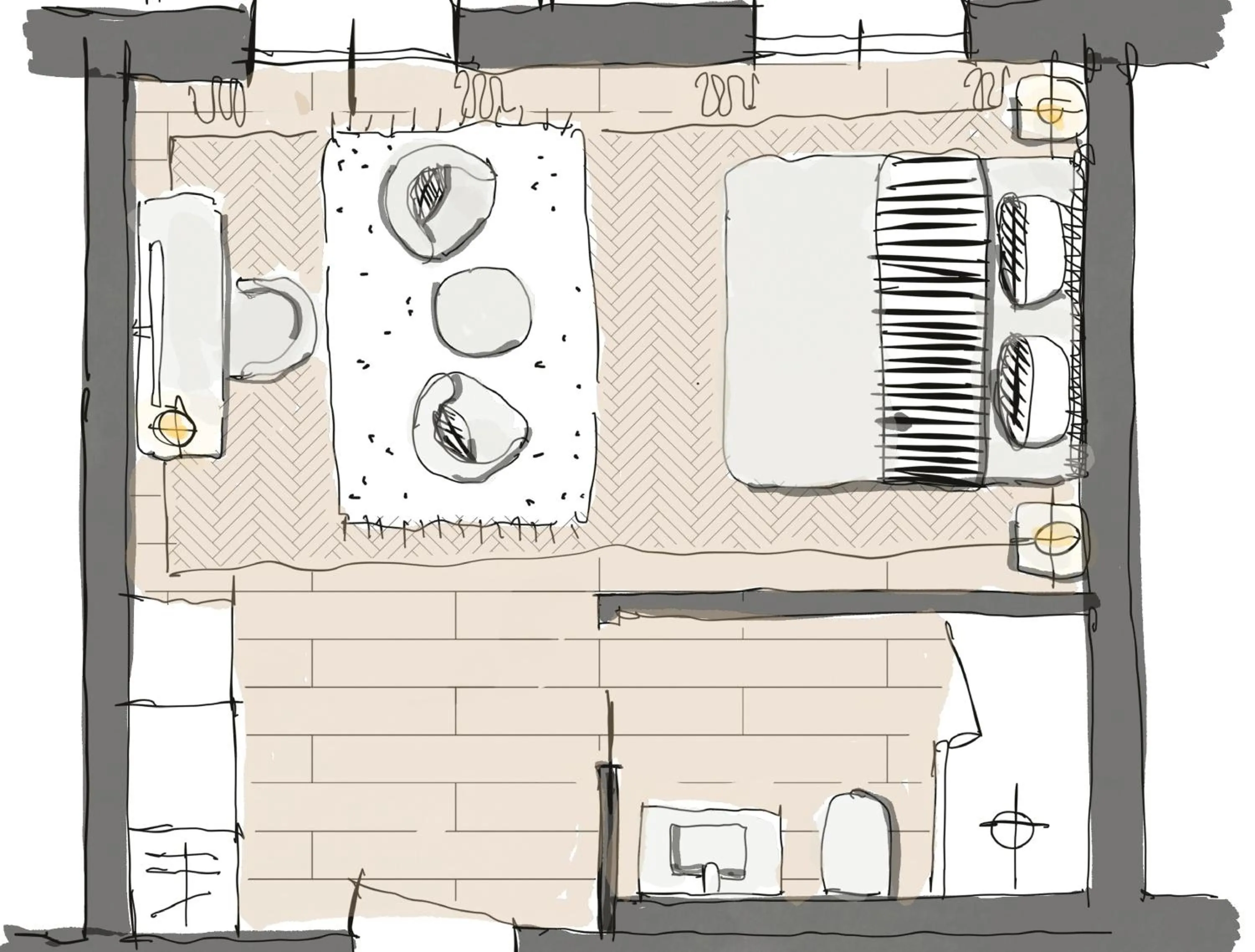 Floor plan in Hotel Mürren Palace