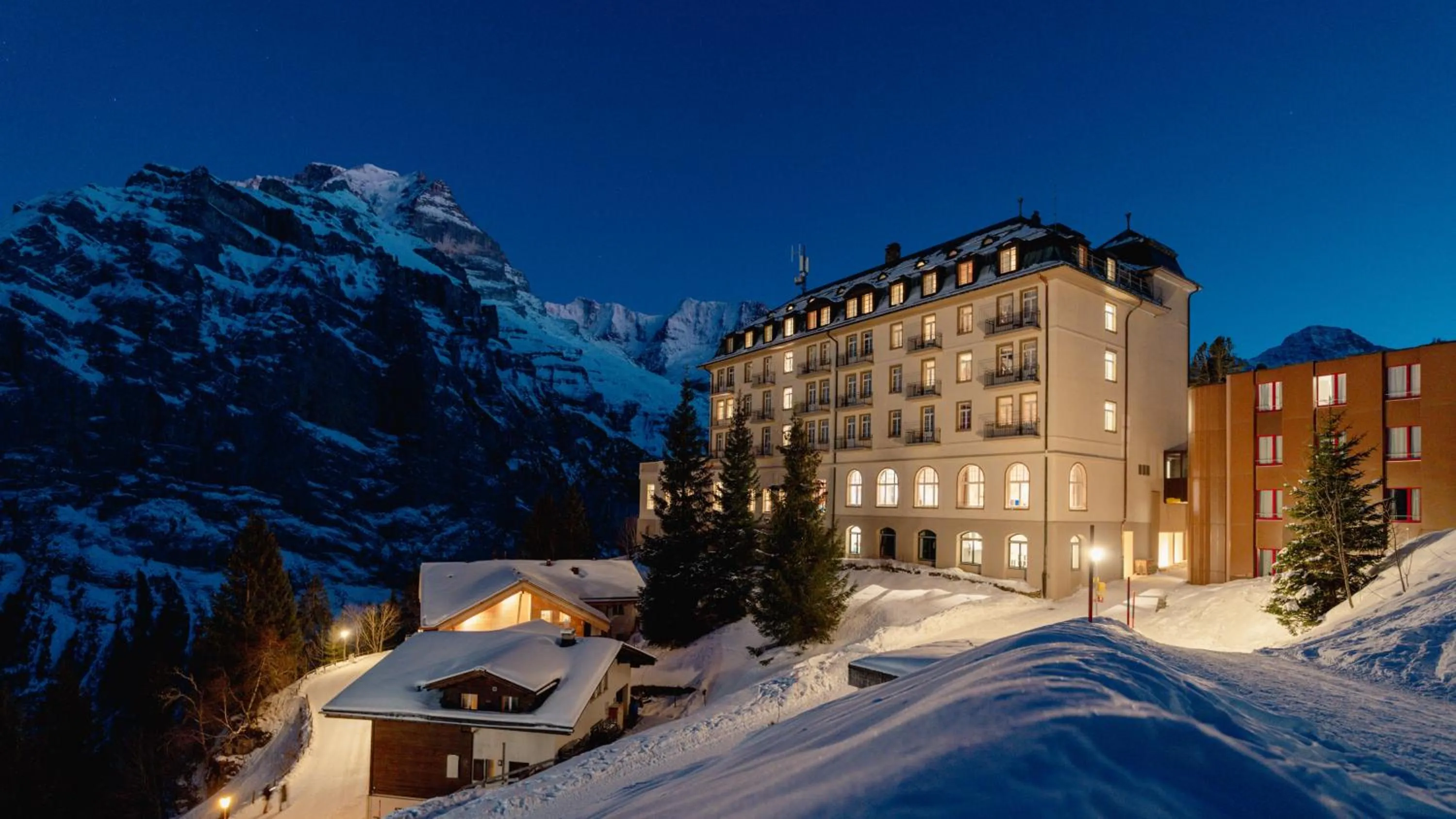 Night in Hotel Mürren Palace
