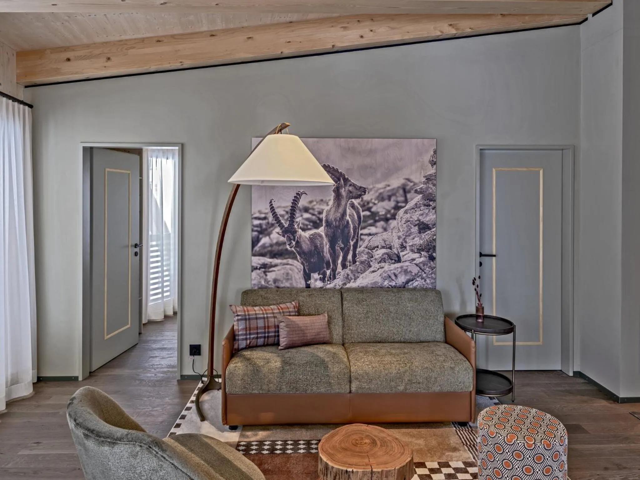 Living room in Hotel Mürren Palace