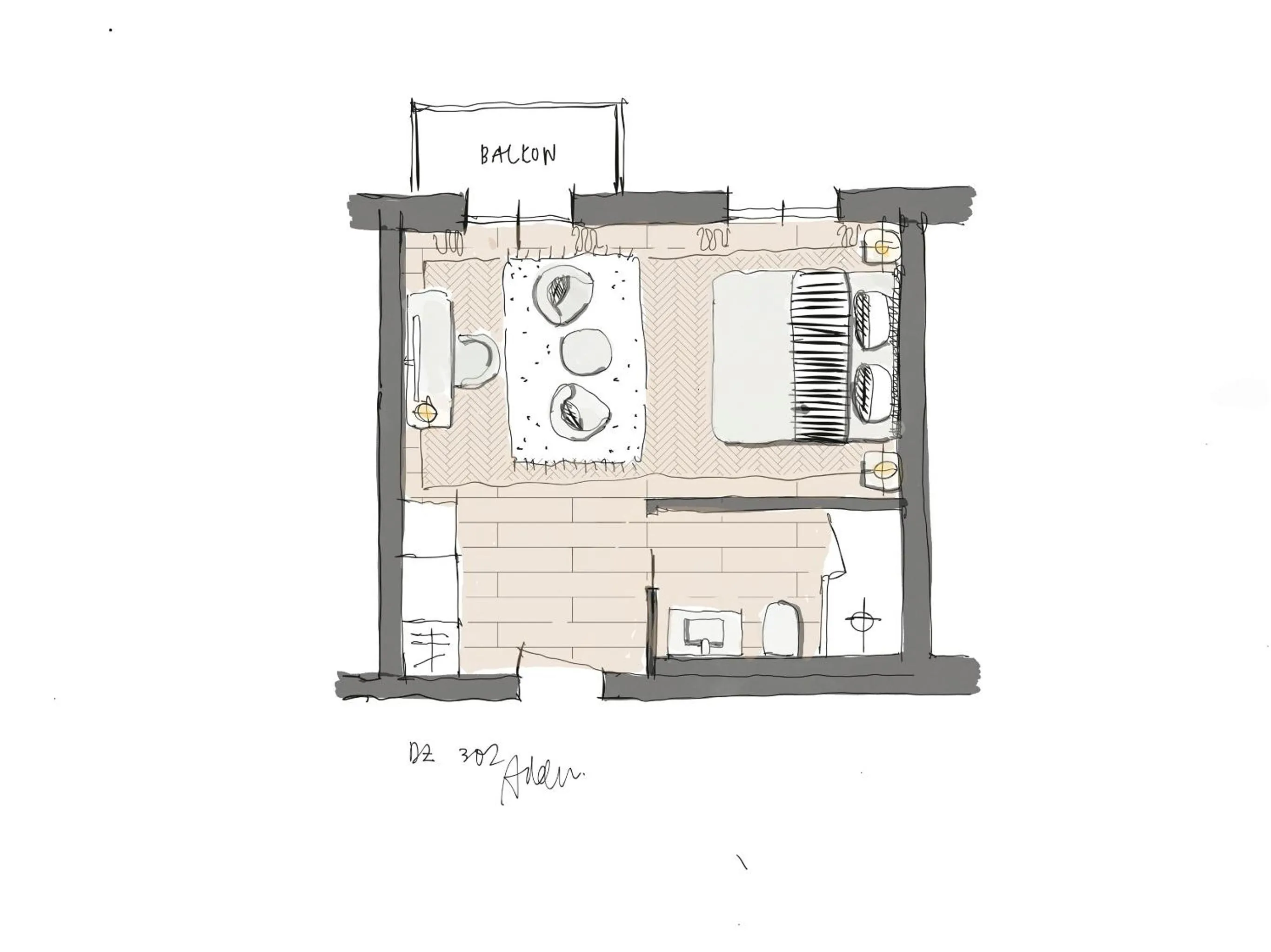 Floor plan in Hotel Mürren Palace