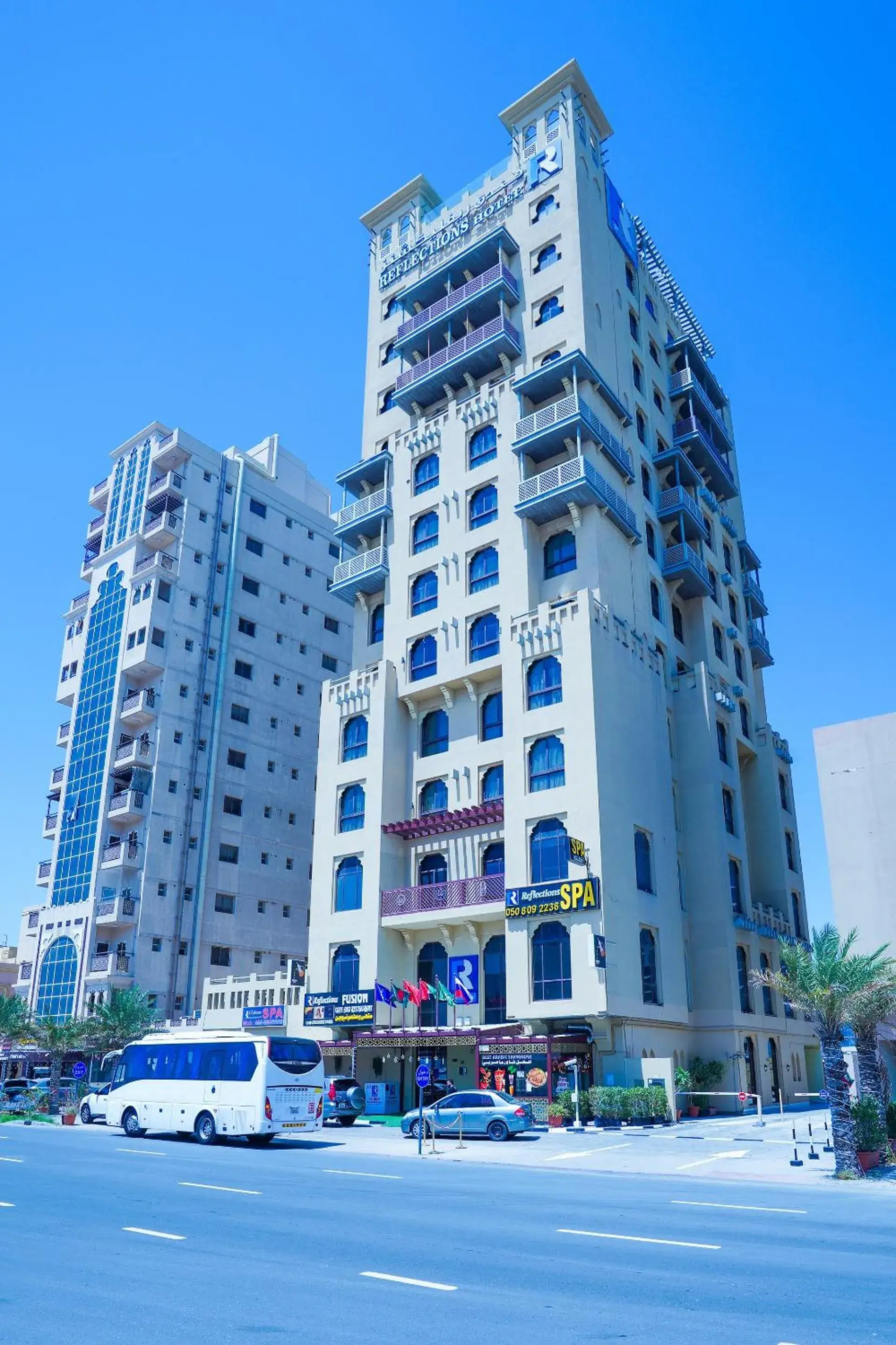 Facade/entrance in Palette Royal Reflections Hotel and Spa Dubai Facade/entrance in Palette Royal Reflections Hotel and Spa Dubai