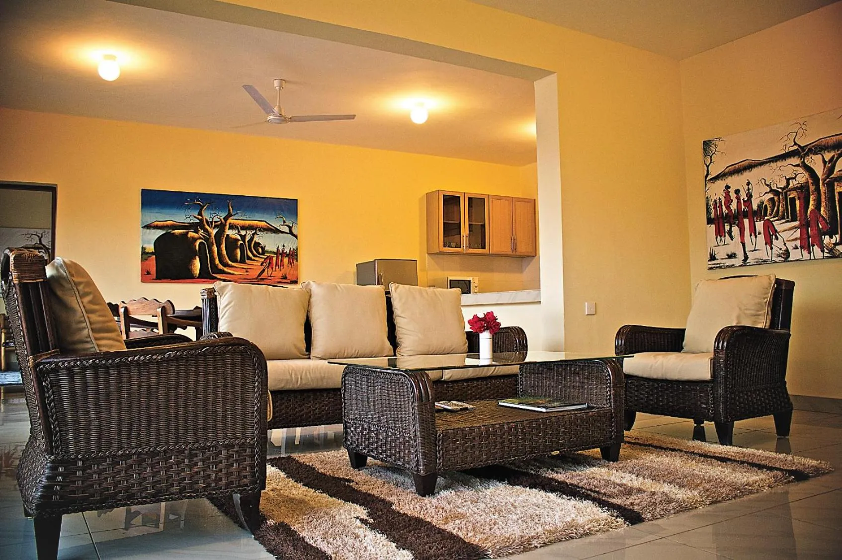 Living room, Seating Area in Voi Wildlife Lodge