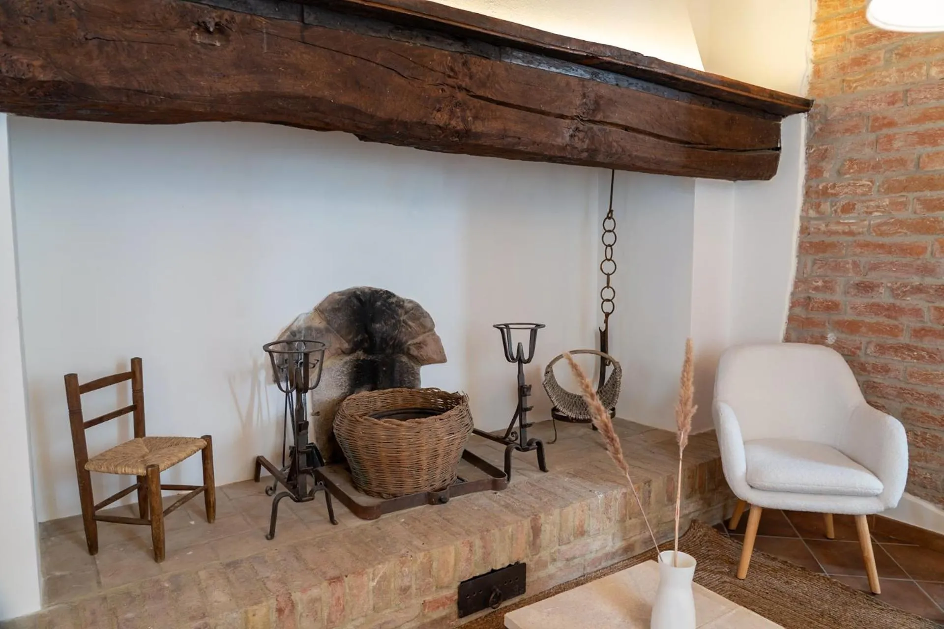 fireplace in Agriturismo Antica Corte