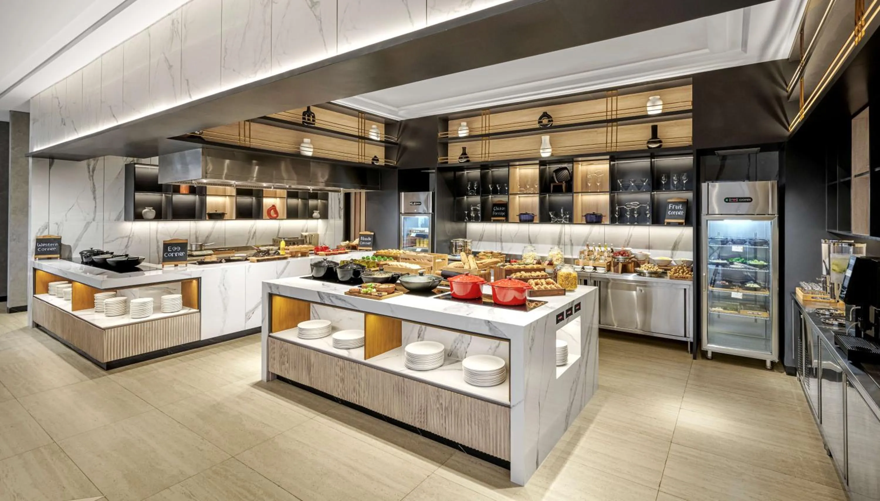 Buffet breakfast in Hyatt Place Makassar