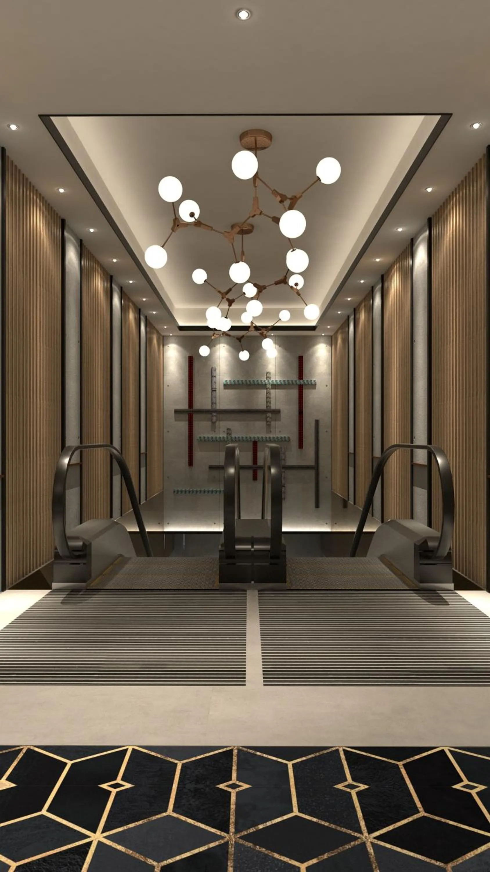 Decorative detail in Hyatt Place Makassar