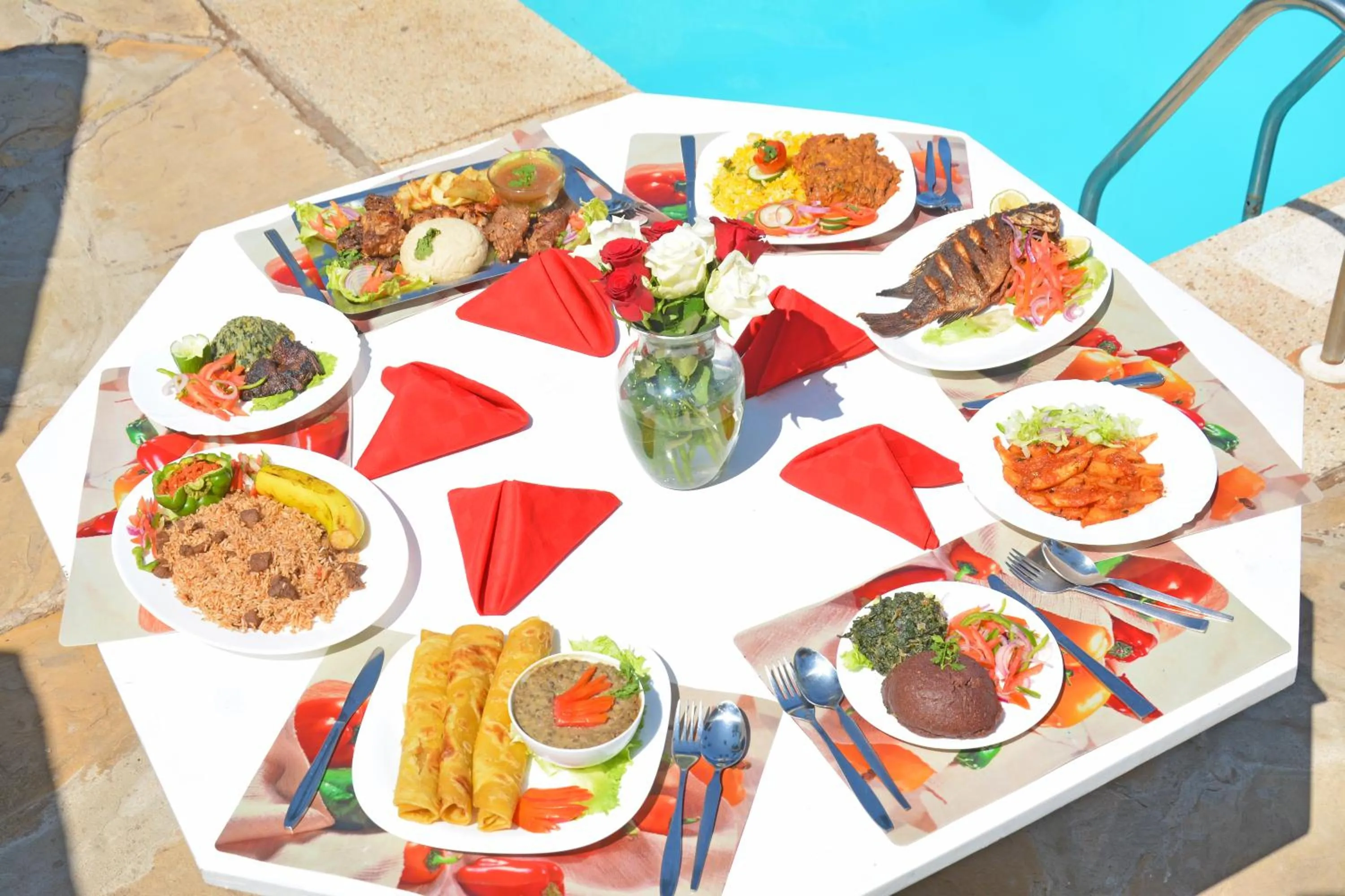 Lunch in Ocean View Nyali Boutique Hotel