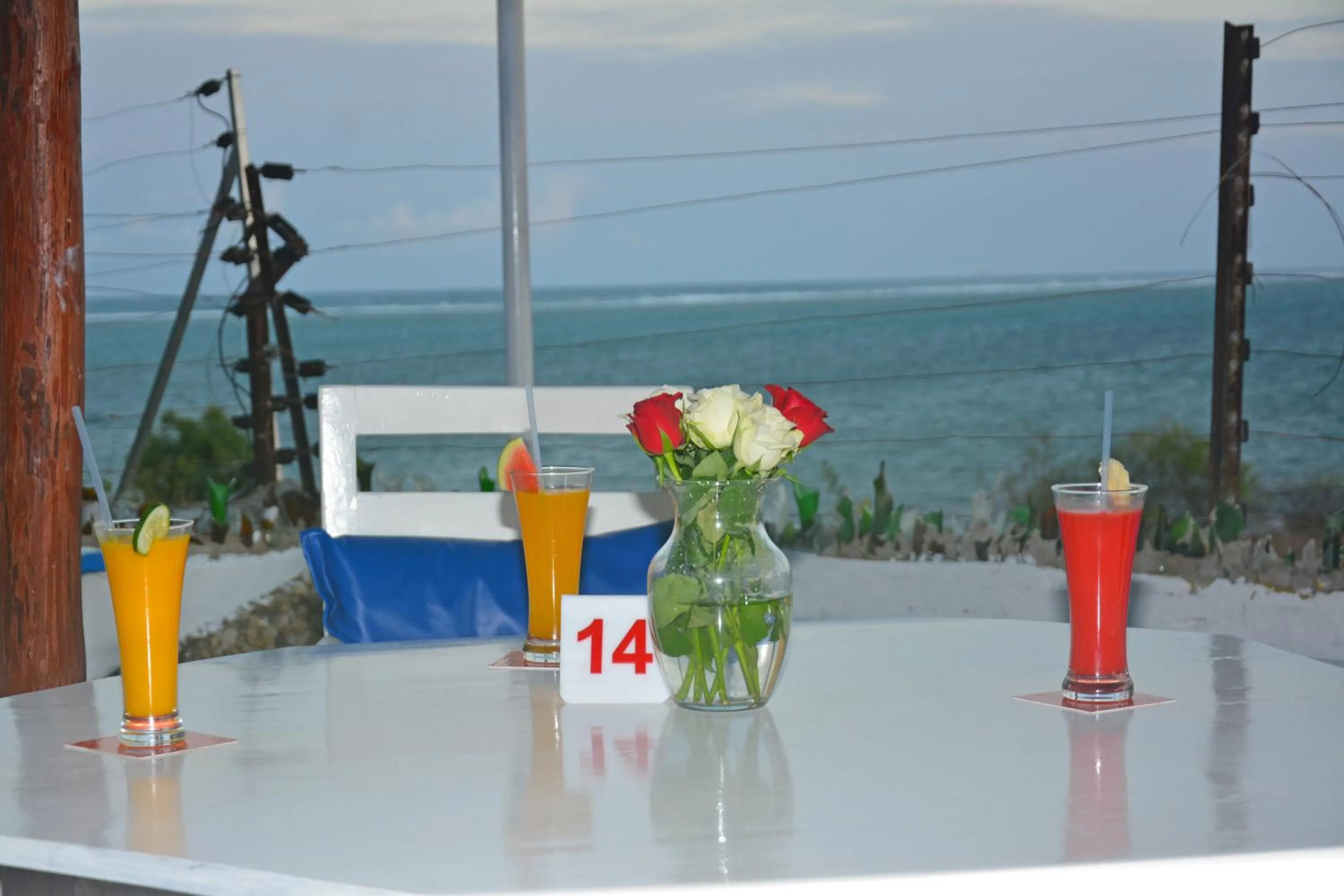 Food and drinks in Ocean View Nyali Boutique Hotel