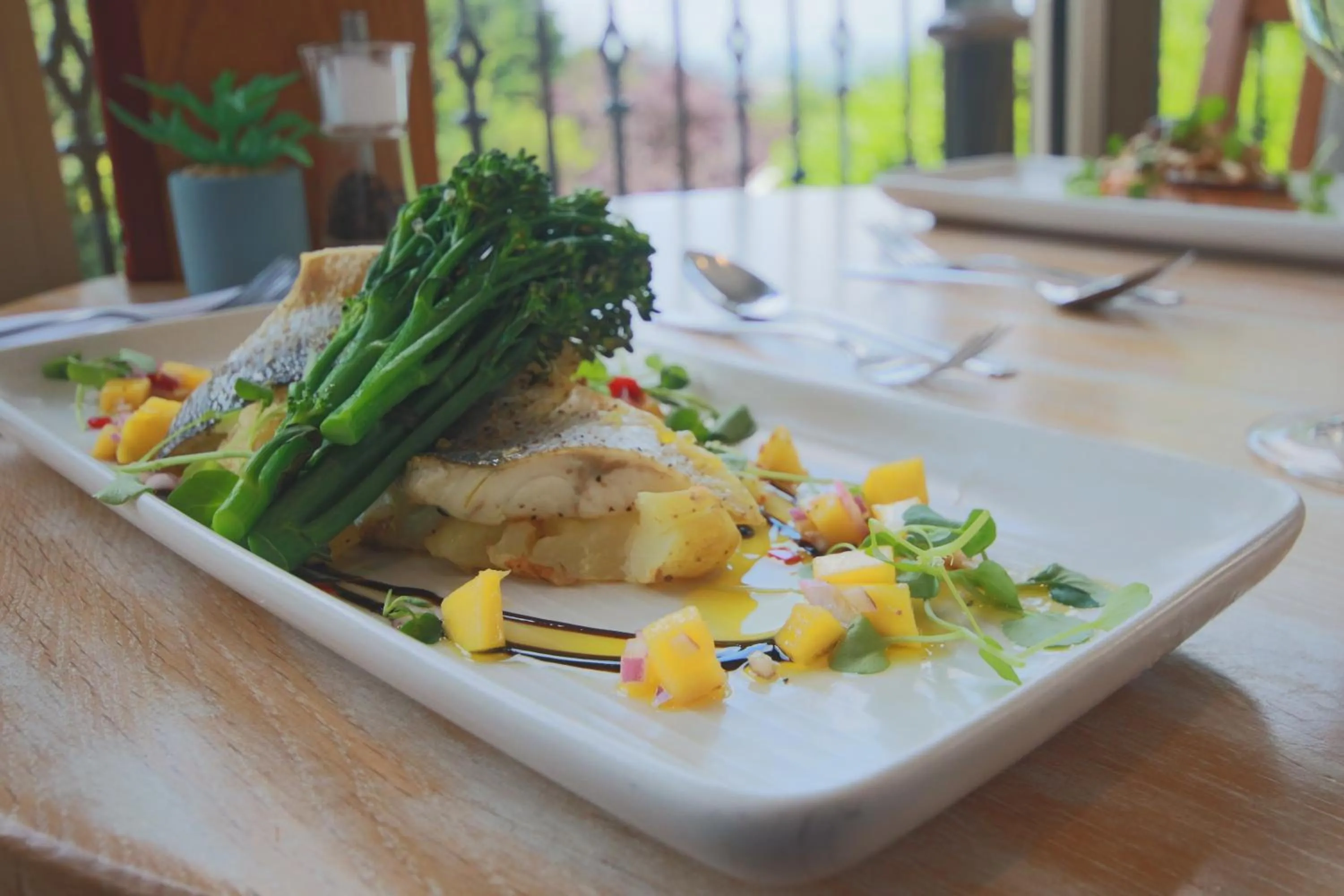 Food close-up in The Malvern Hills Hotel
