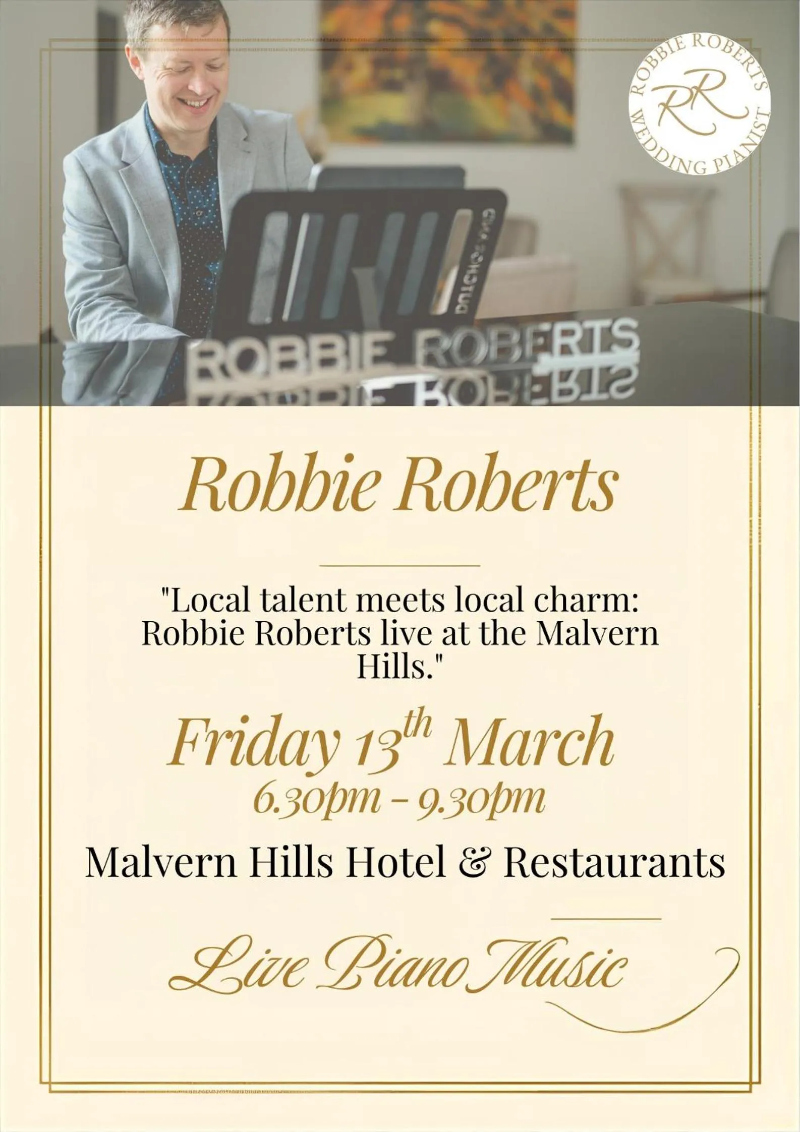 Evening entertainment in The Malvern Hills Hotel
