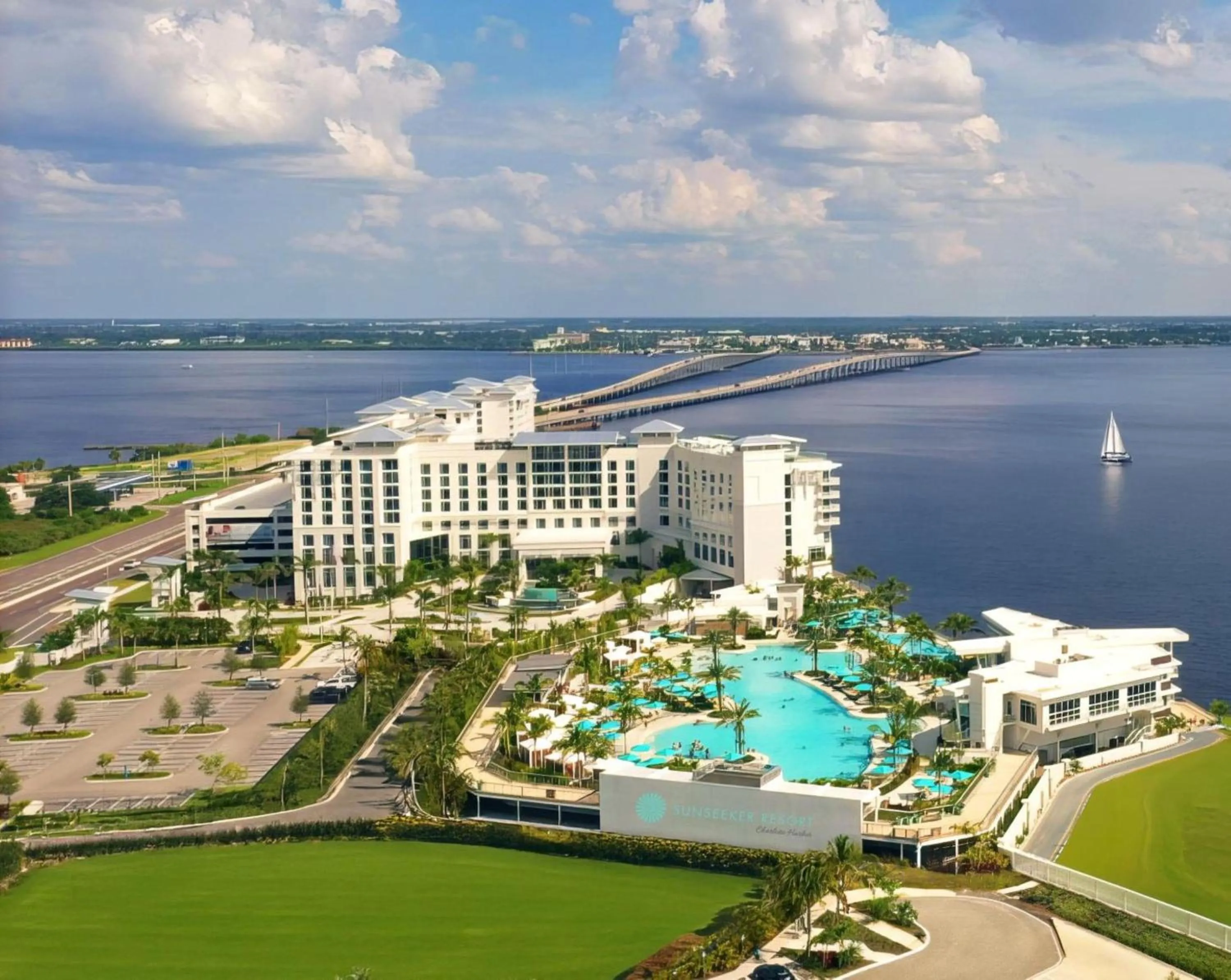 Pool view in Sunseeker Resort Florida Gulf Coast, Curio Collection Hilton