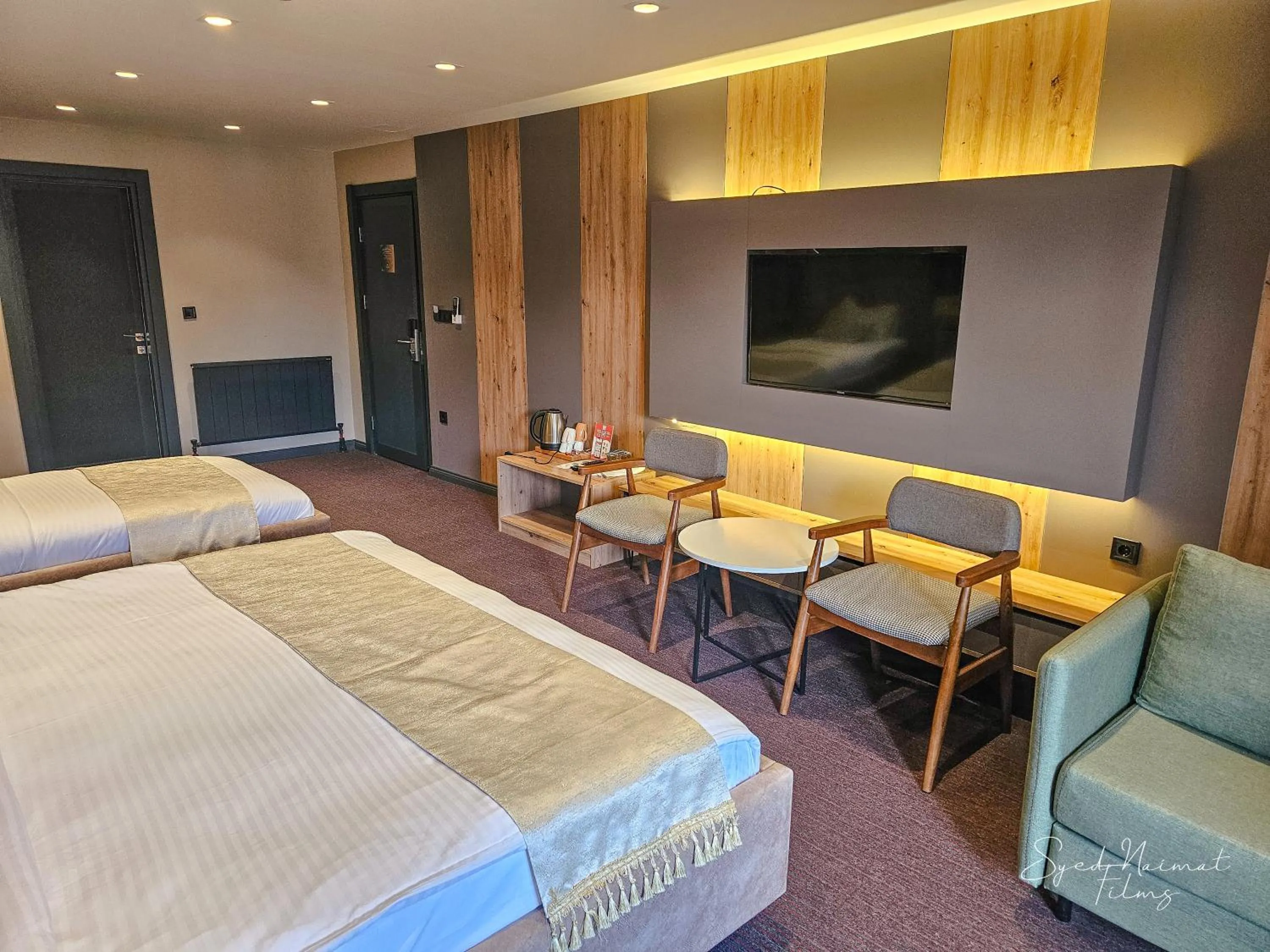 Decorative detail, Bed in Sabiha Sultan Hotel-Karakoy