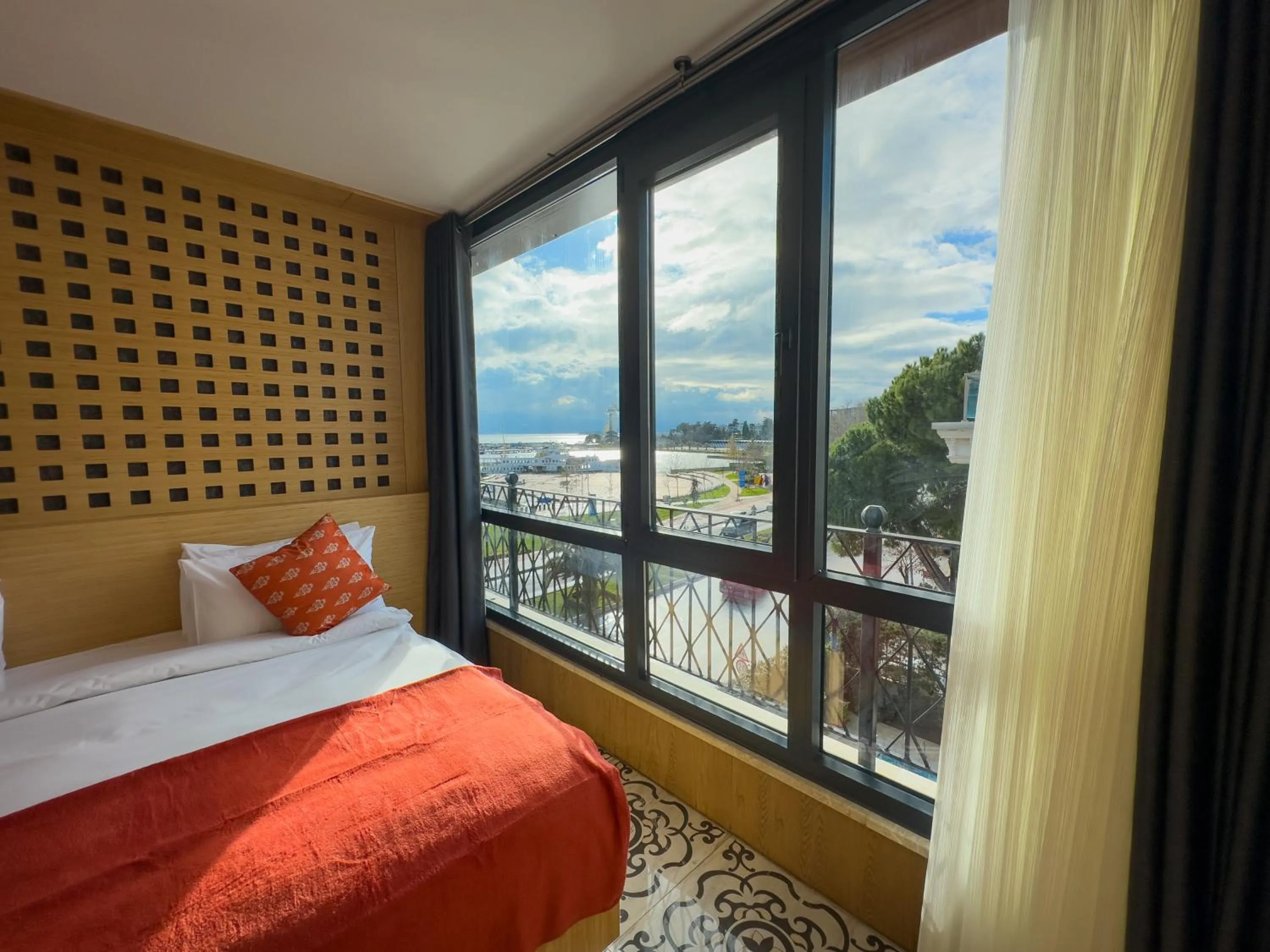 View (from property/room), Bed in Mihman Hotel