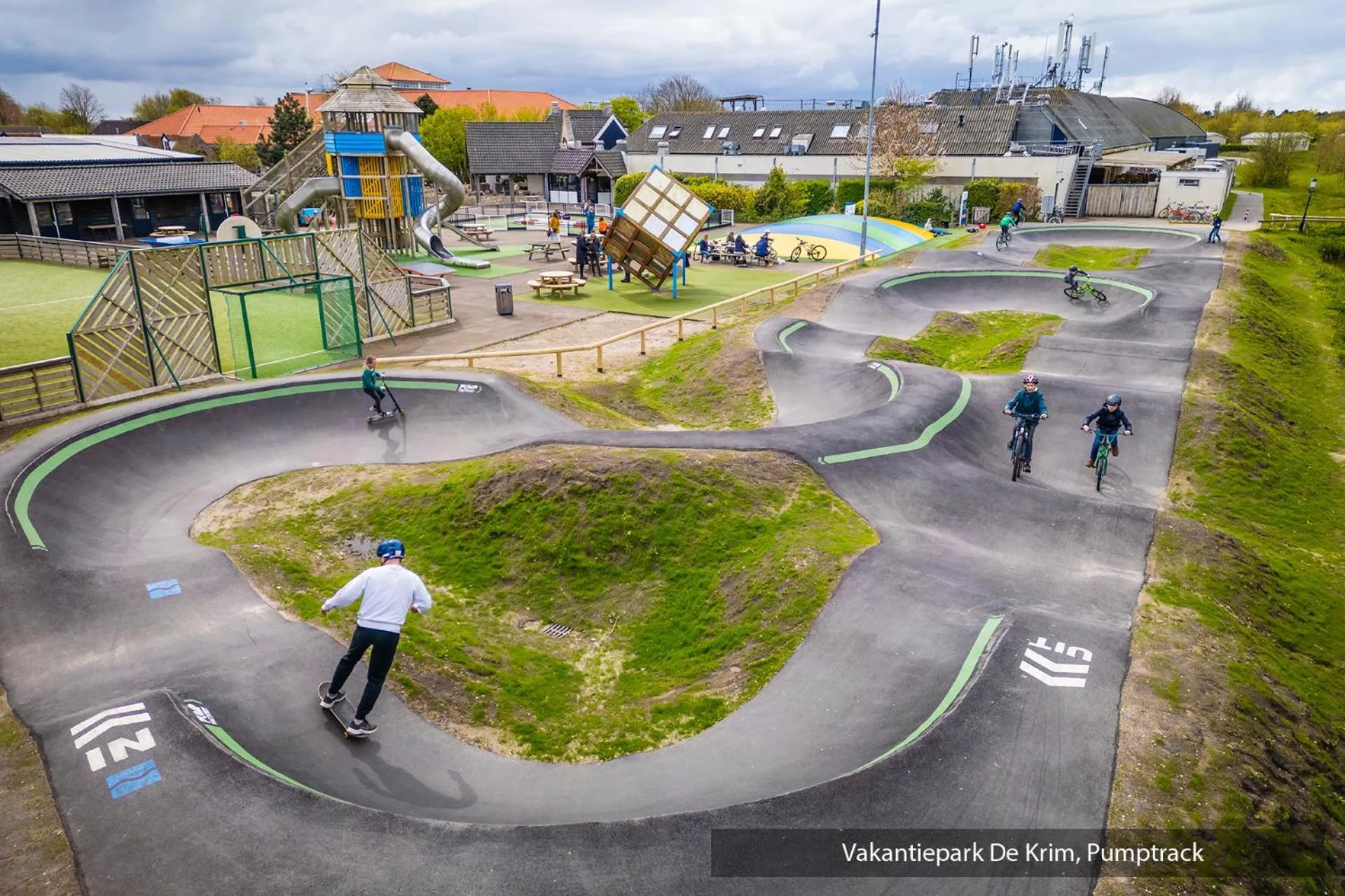 Children play ground in Vakantiepark De Krim Texel