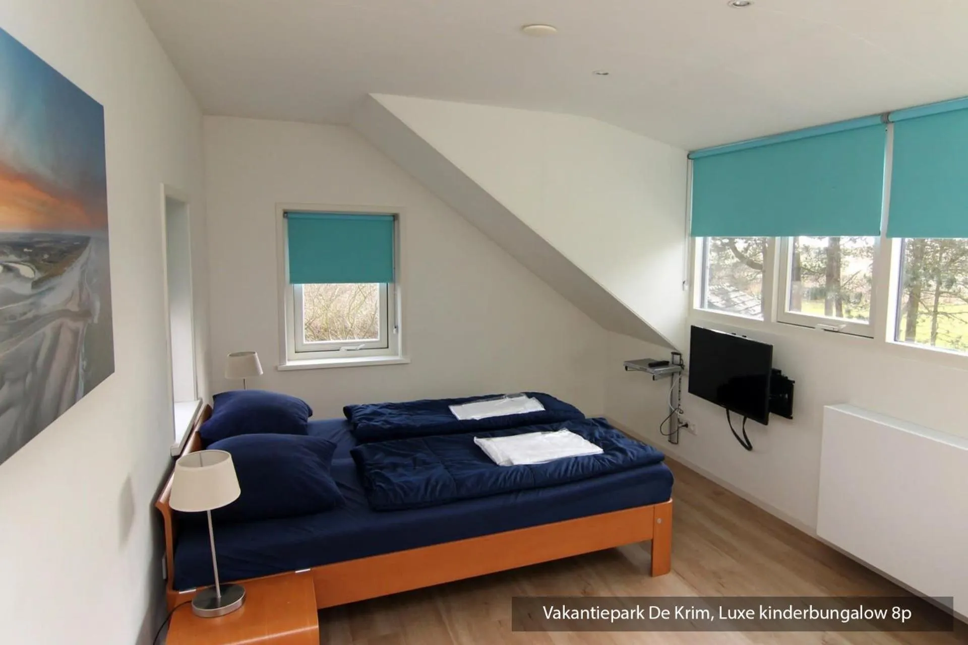 Bedroom, Bed in Vakantiepark De Krim Texel