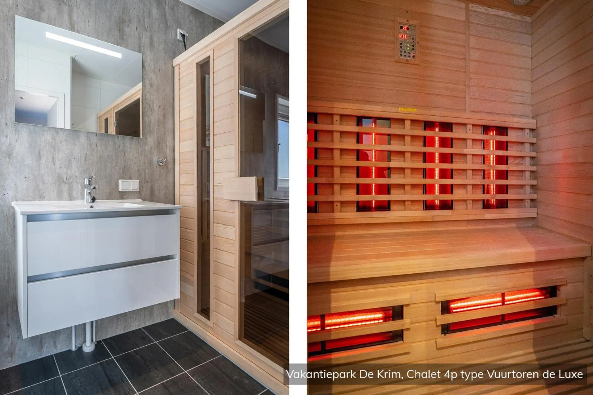Sauna in Vakantiepark De Krim Texel