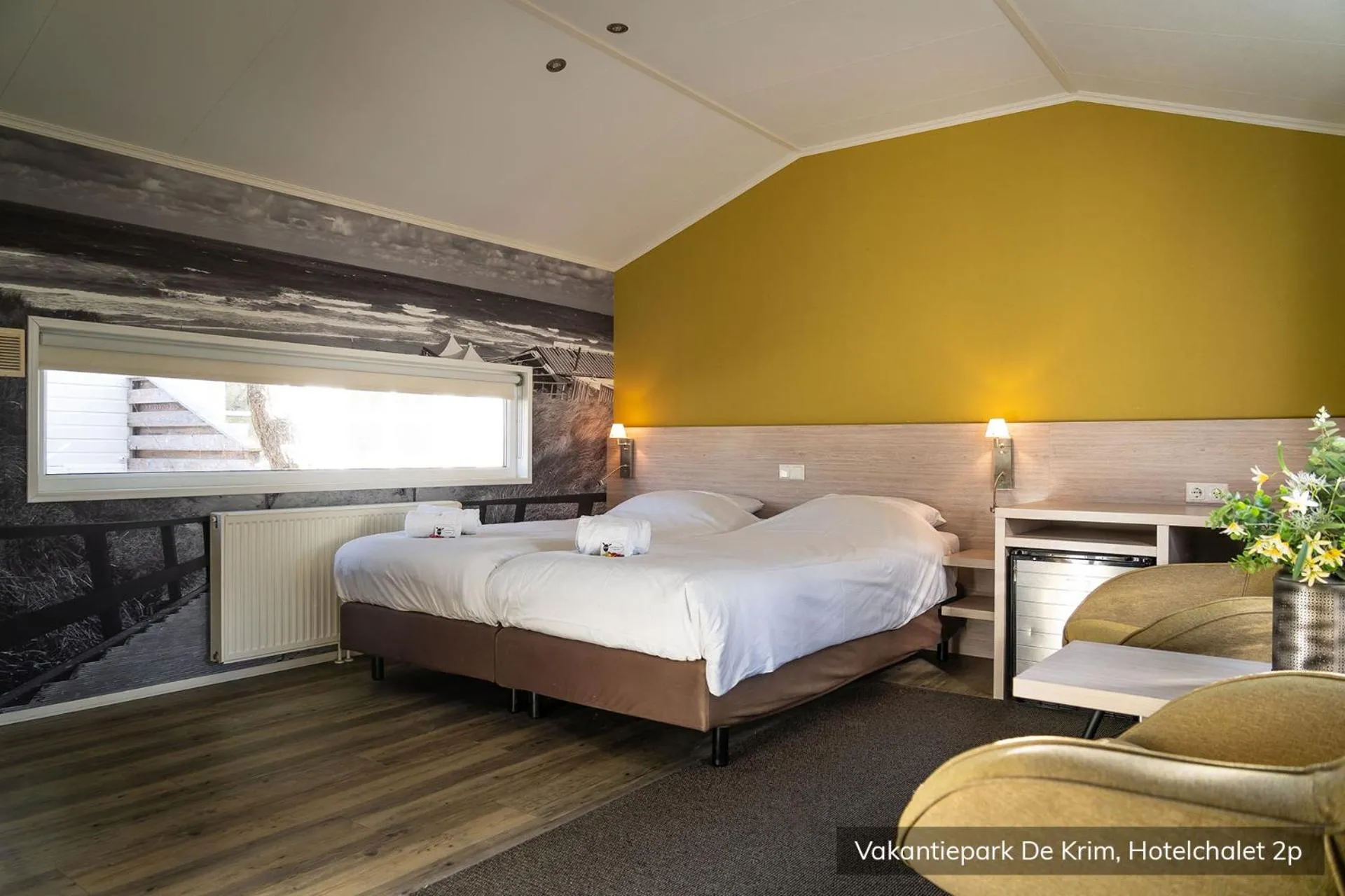 Bedroom, Bed in Vakantiepark De Krim Texel