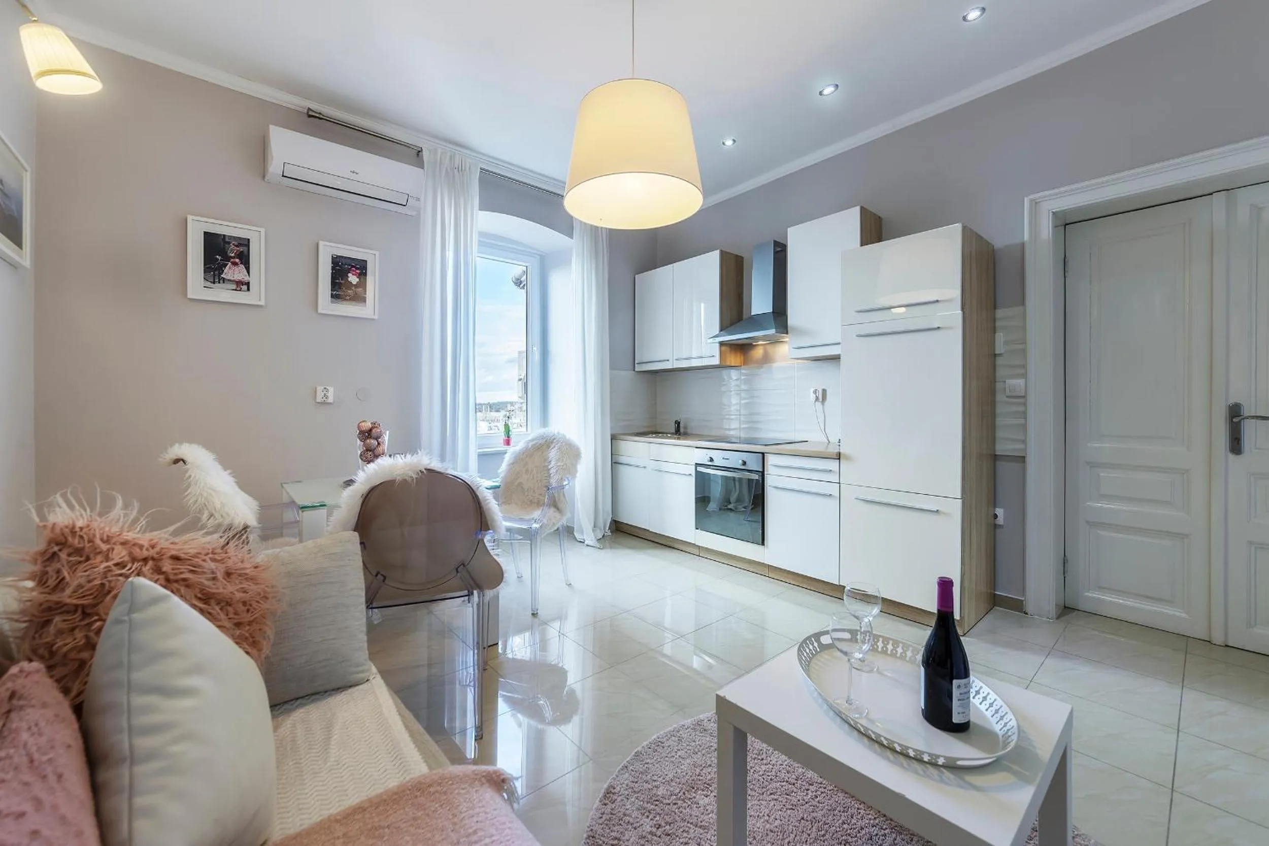 Living room in Captain Emo City Apartments