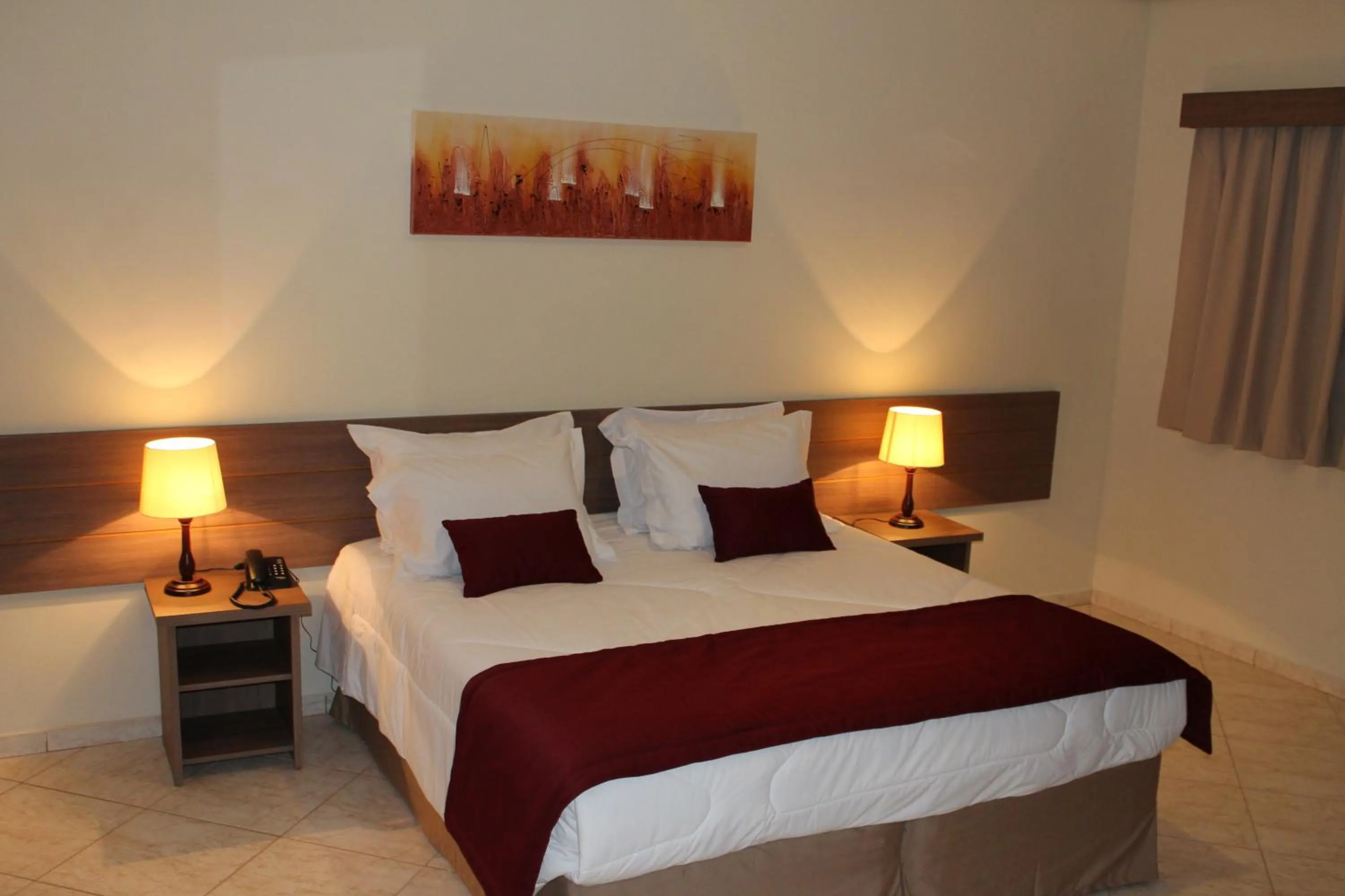 View (from property/room), Bed in Hotel Fazenda Pirâmides