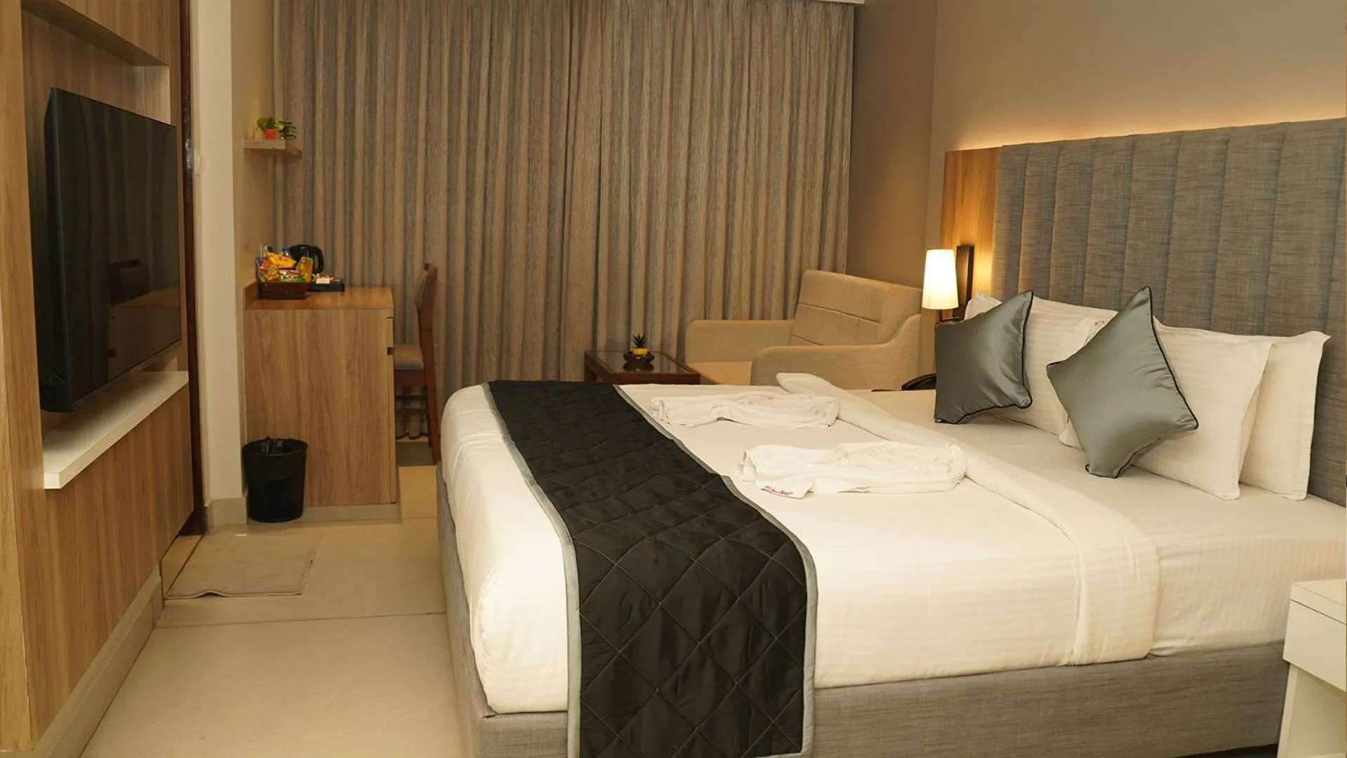 Bed in Hotel Devdeep Porvorim