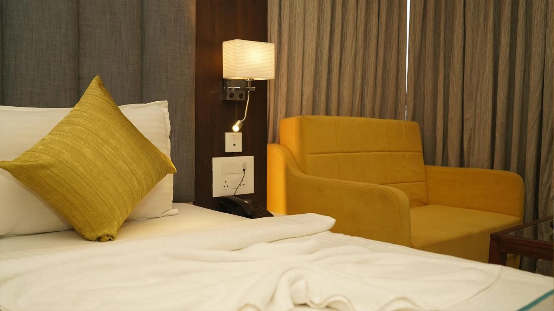 Bed in Hotel Devdeep Porvorim