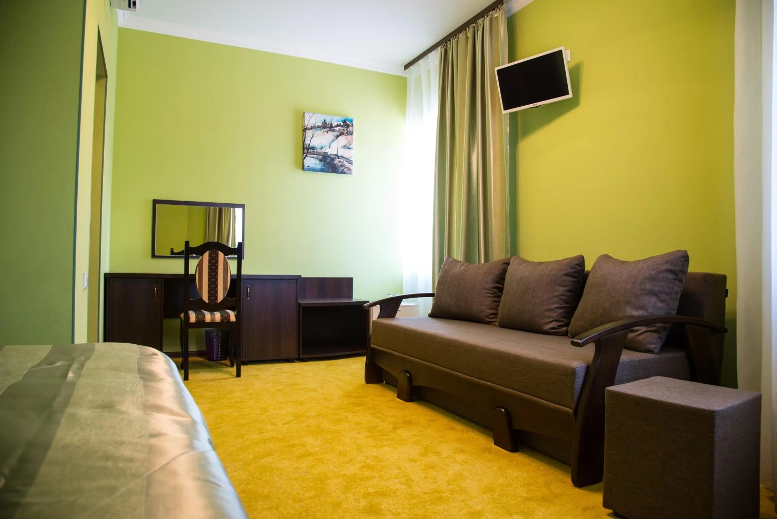 Seating area in 12 Months Mini Hotel