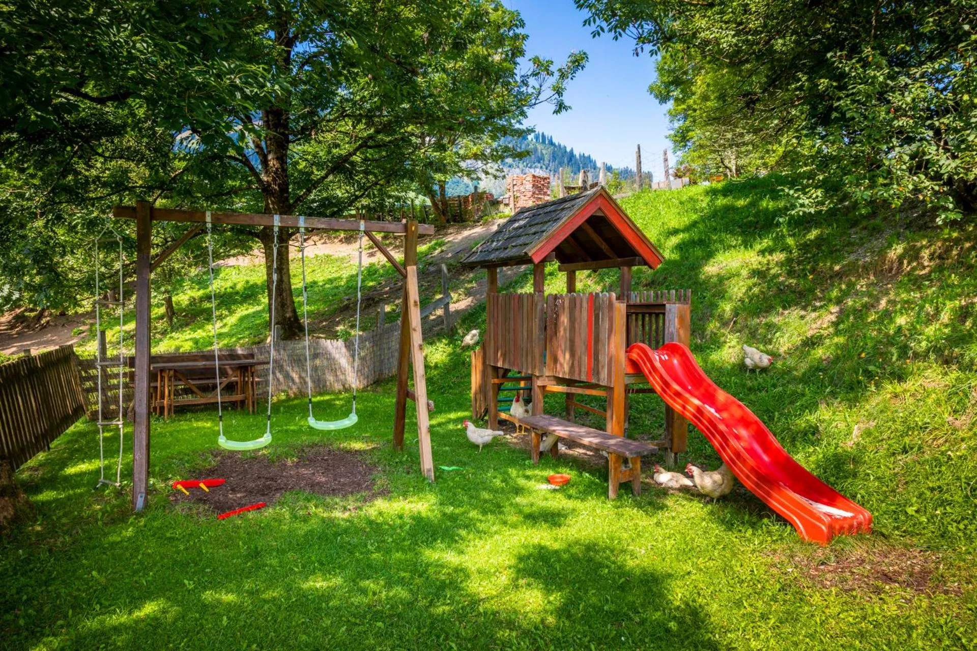 Children play ground in Gasthof Pesbichl