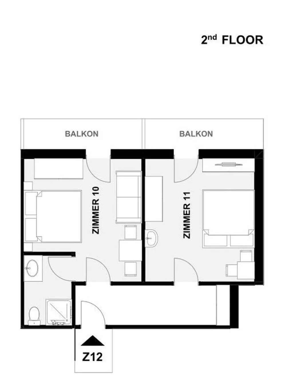 Floor plan in Gasthof Pesbichl