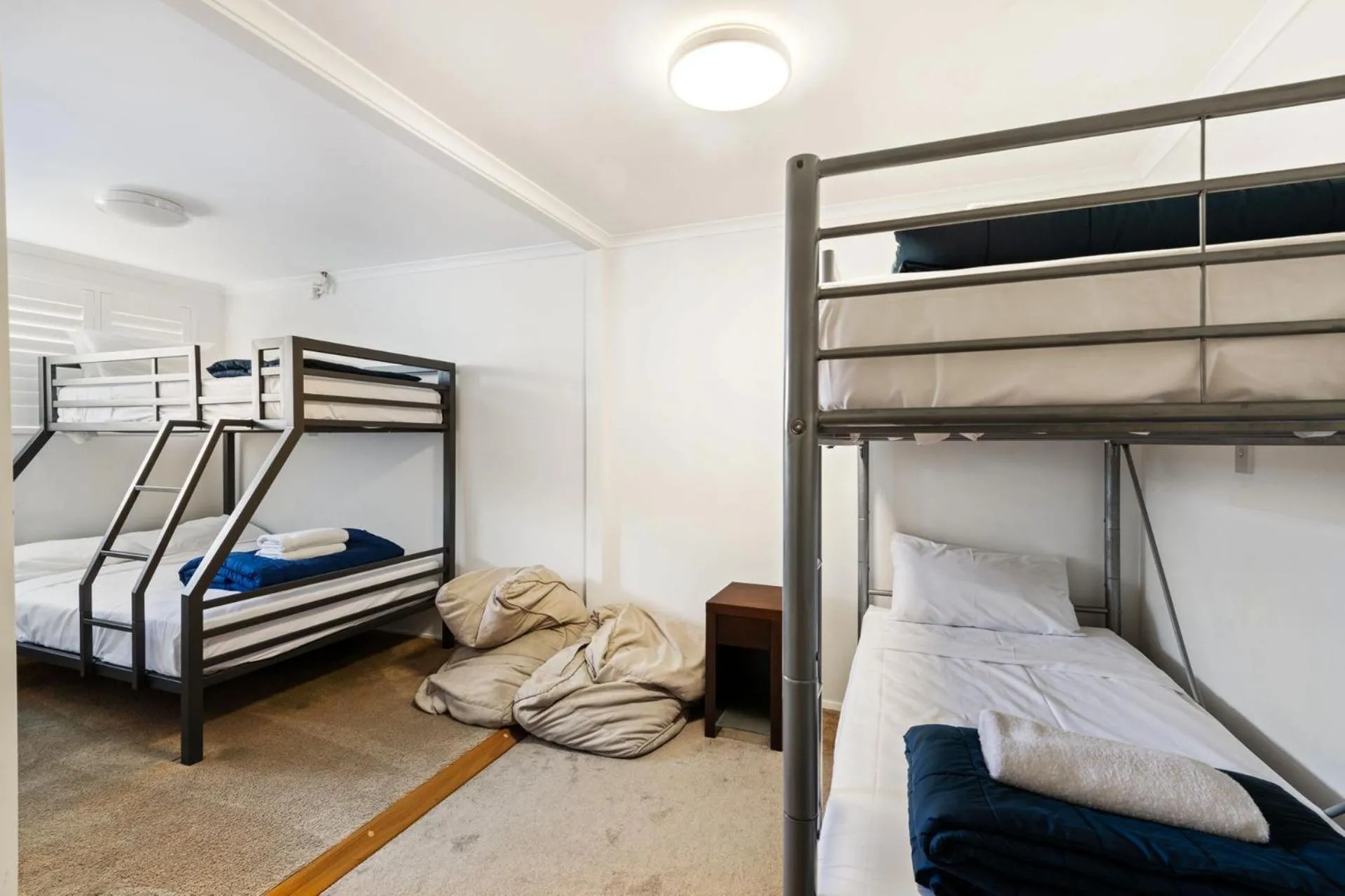 Bed in 4 bedroom home on canal