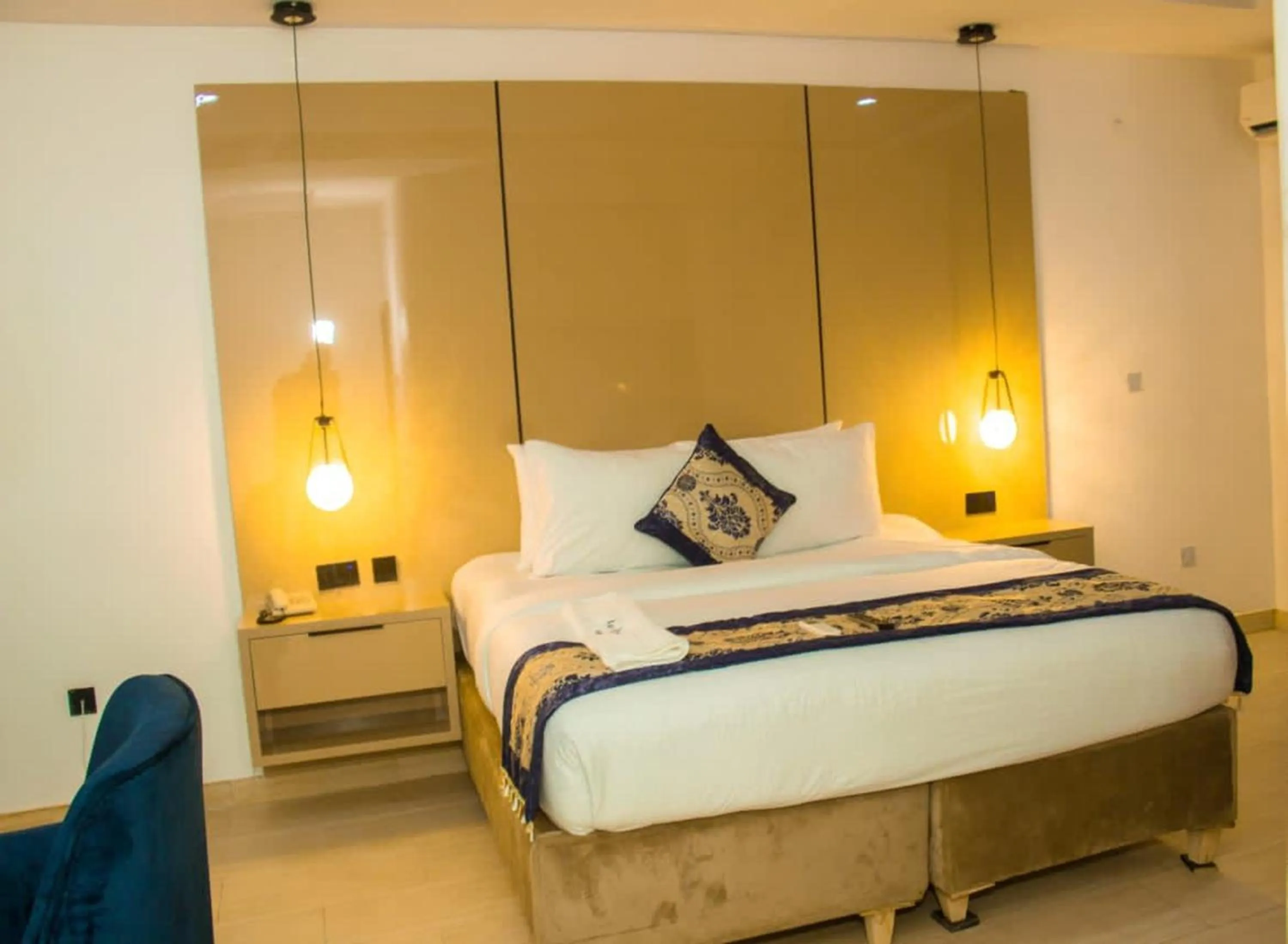 Bed in Water Ripples Hotel Lekki