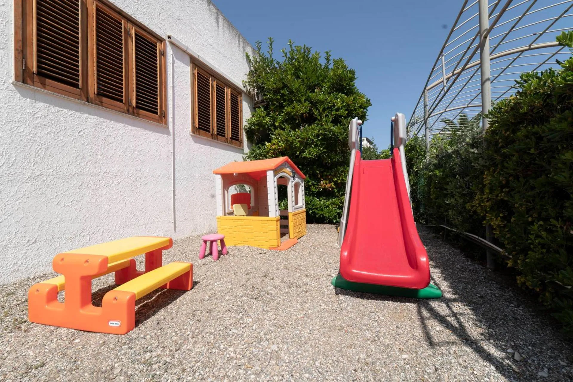 Children play ground in Testa di Monaco Natural Beach
