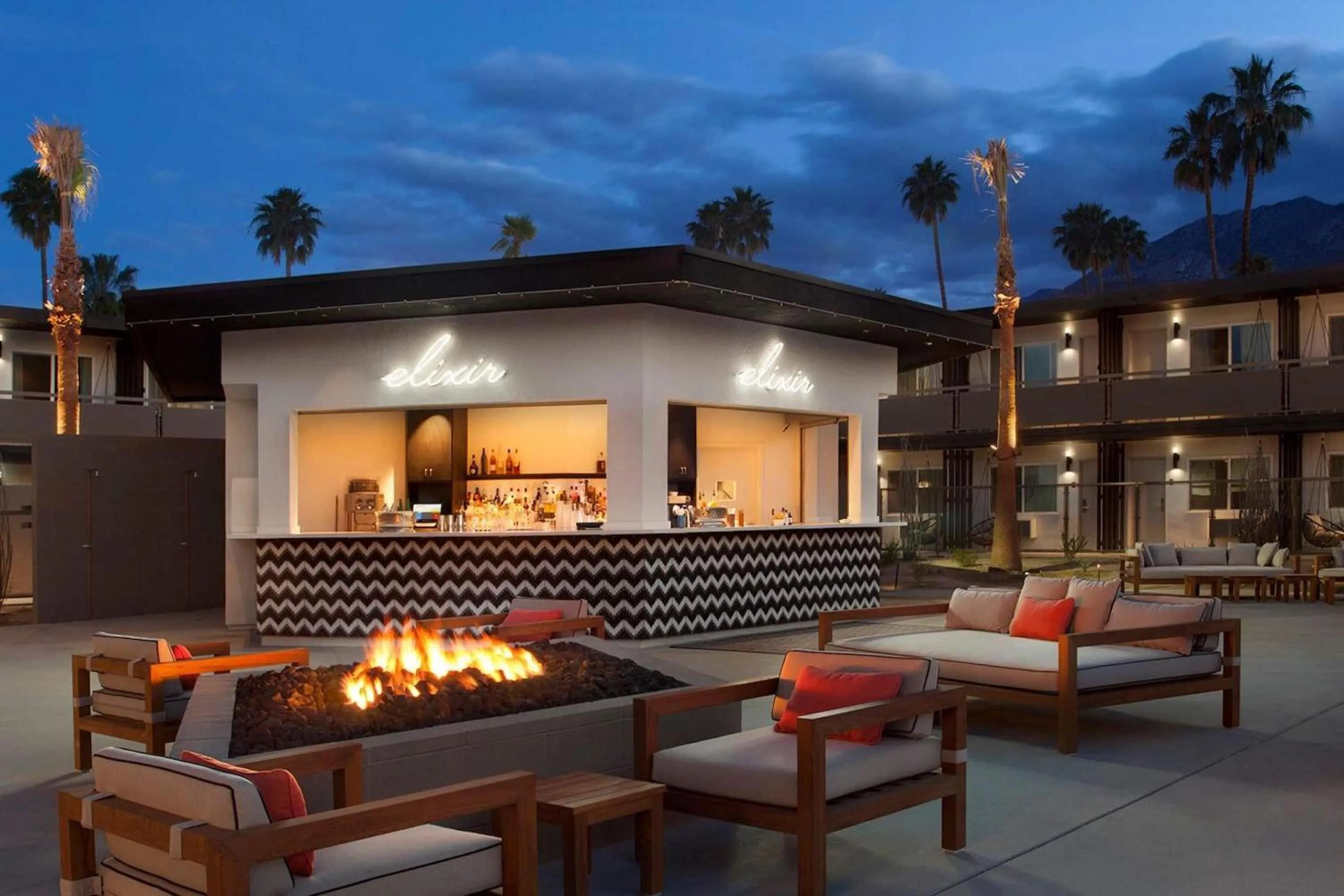 Swimming pool in V Capri Palm Springs, a Dolce by Wyndham