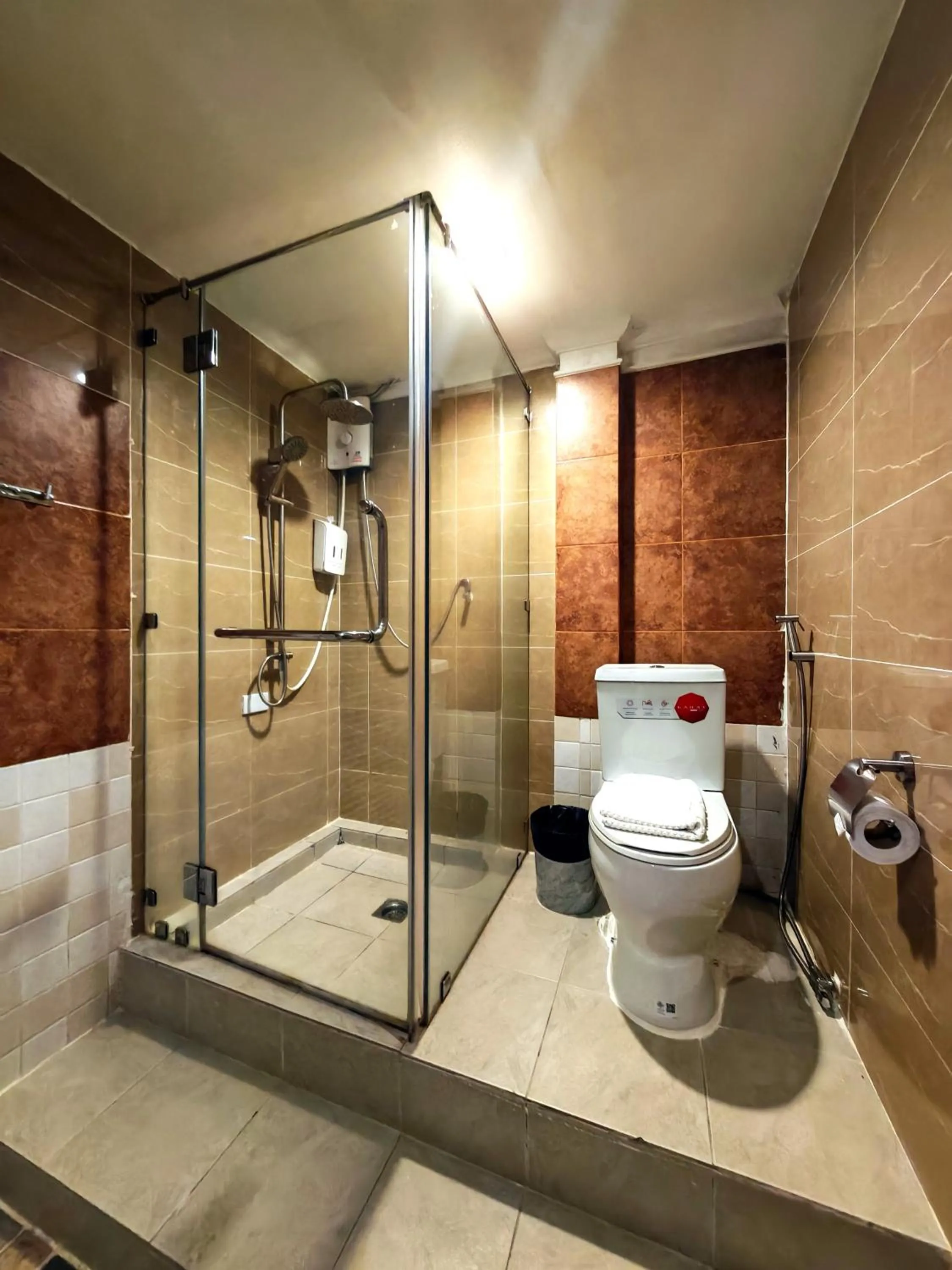 Shower in Thrive Hotel