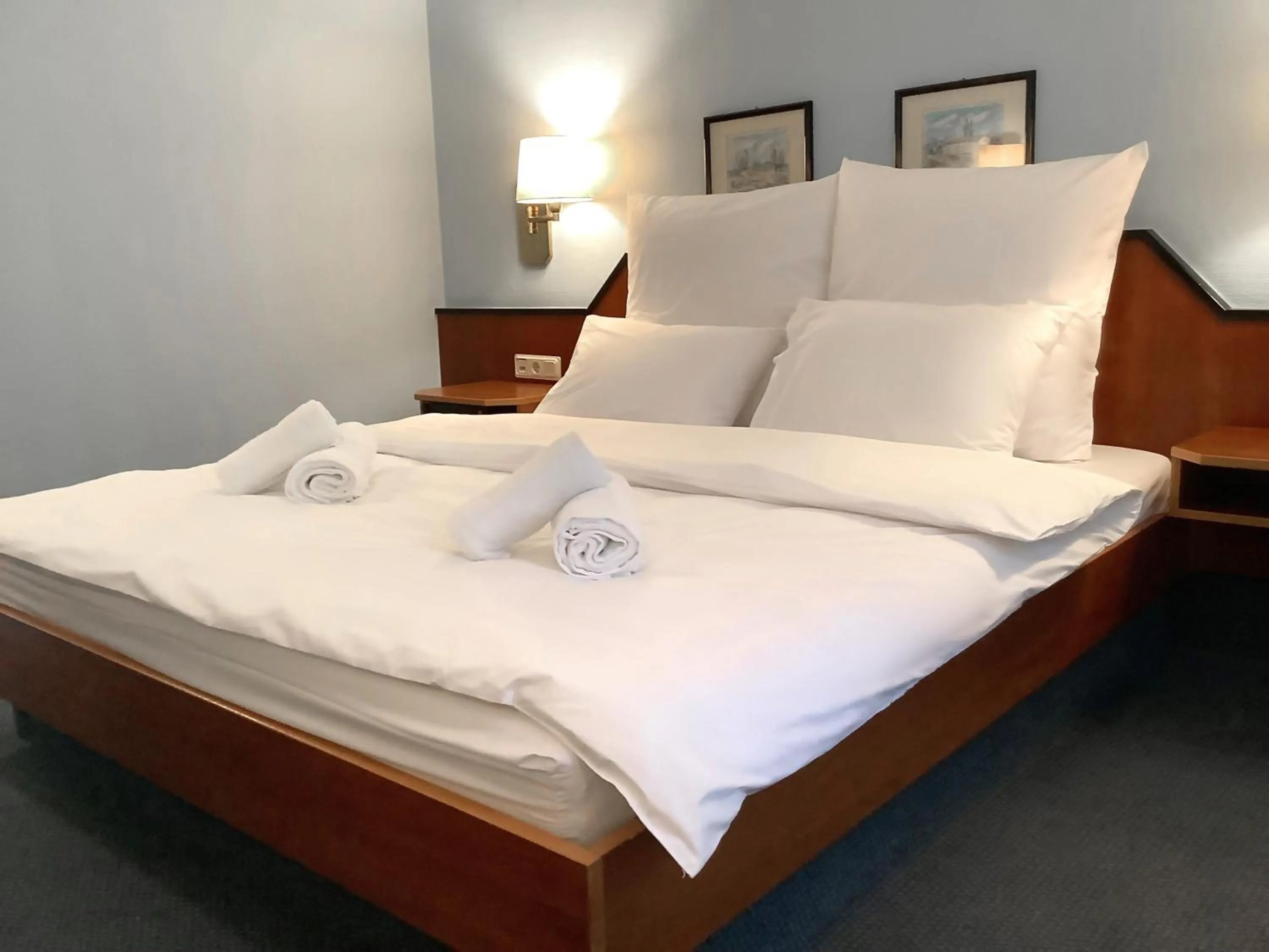 Bed in Hotel Mozart Bonn