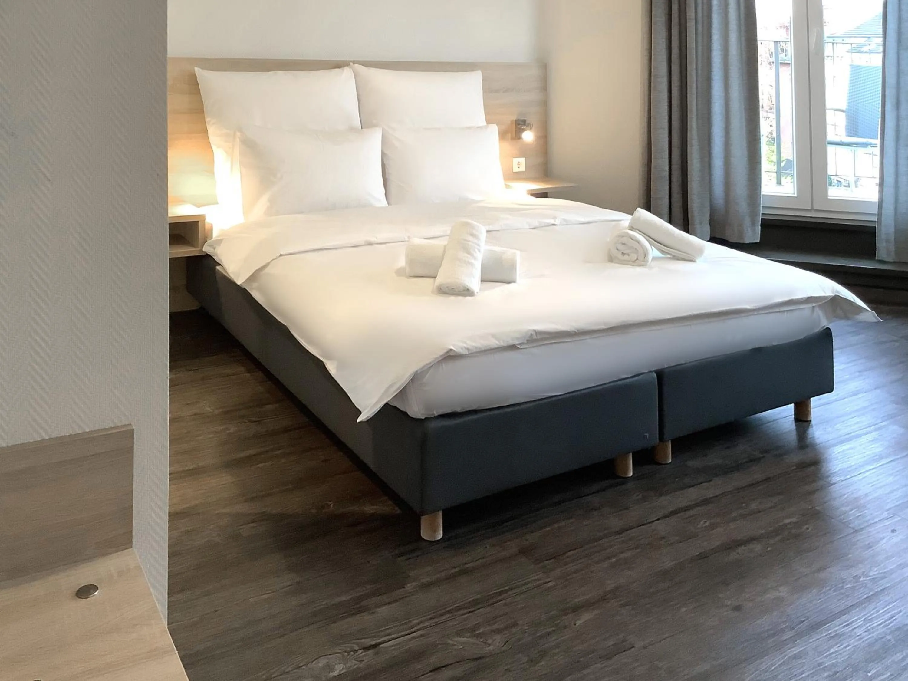 Bed in Hotel Mozart Bonn