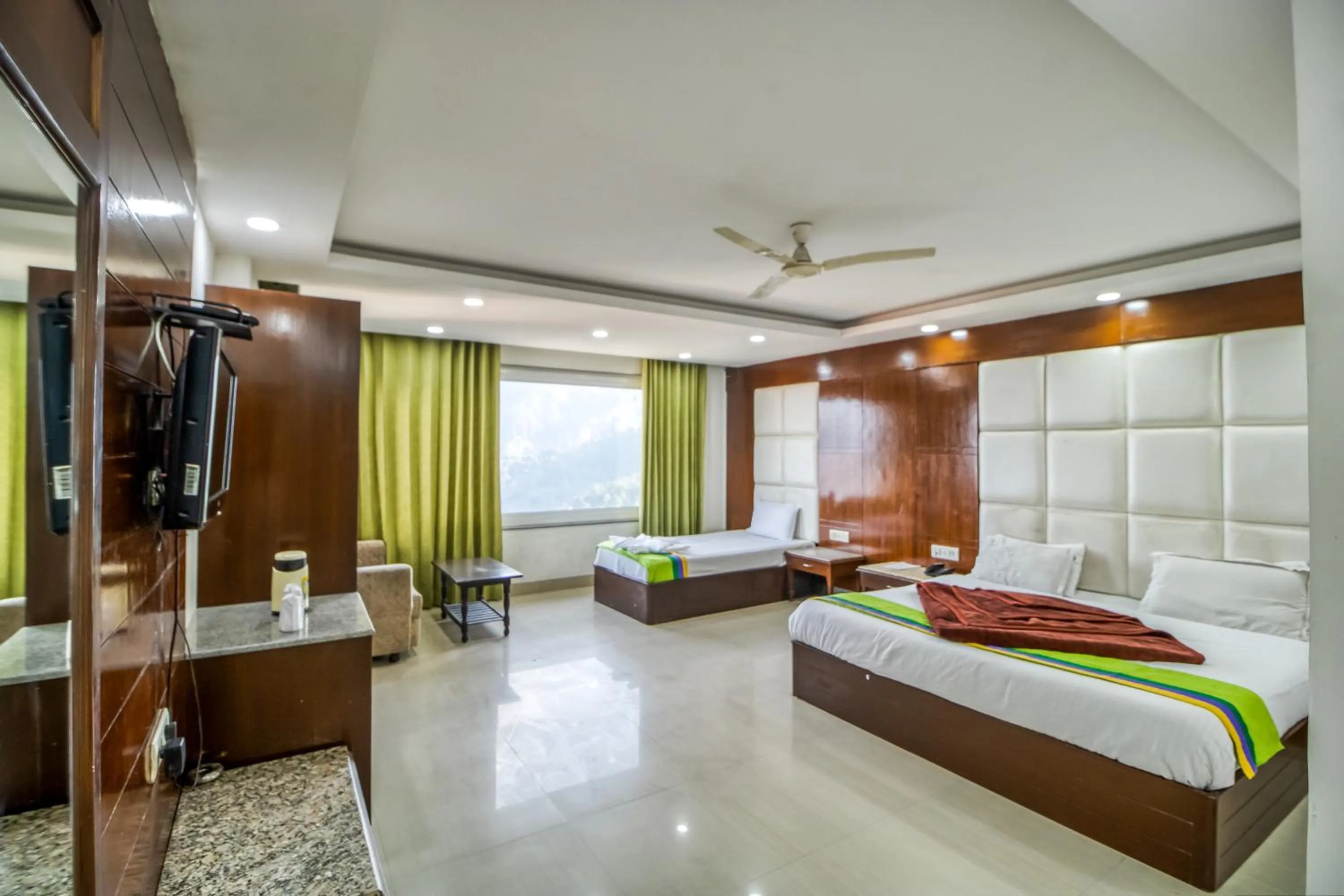 Bed in Deep Hotel