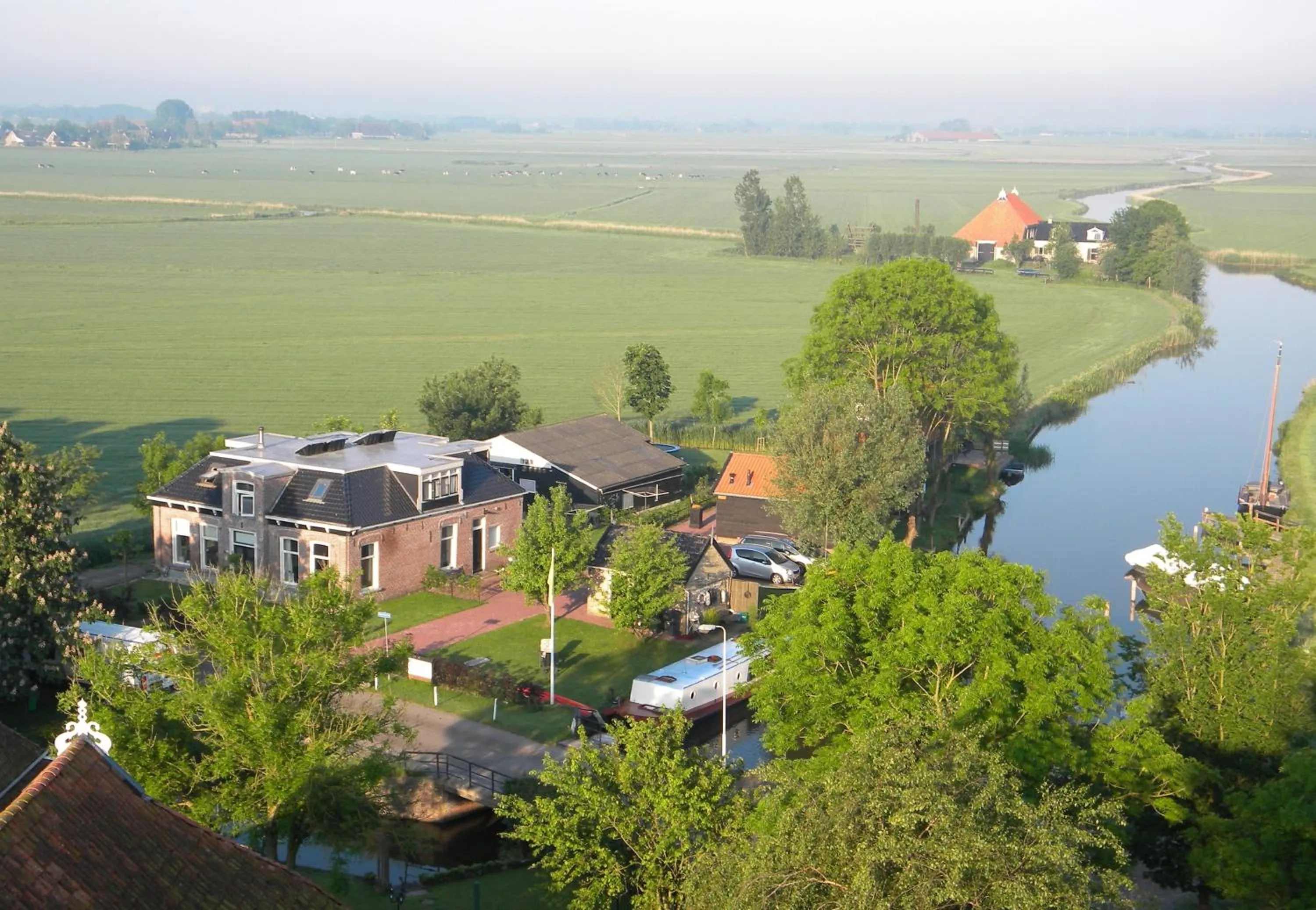 Bird's eye view in Vakantiehuisjes Marsherne
