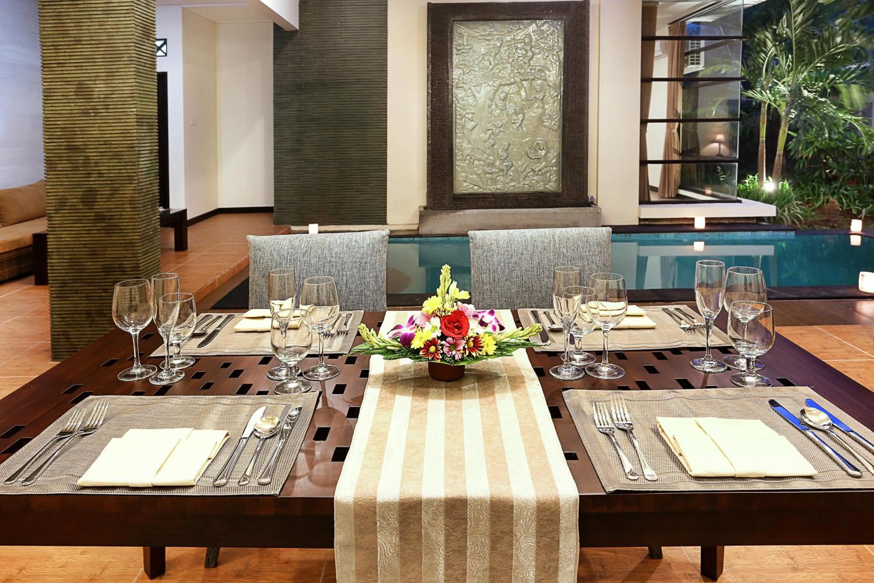 Dining area in Argya Santi Suite and Villas