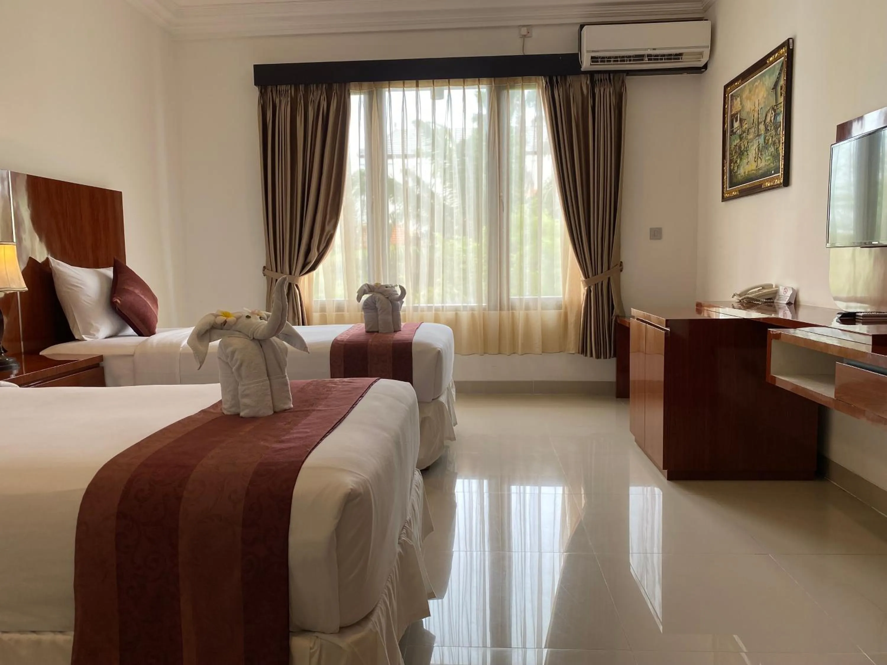 Bed in Argya Santi Suite and Villas