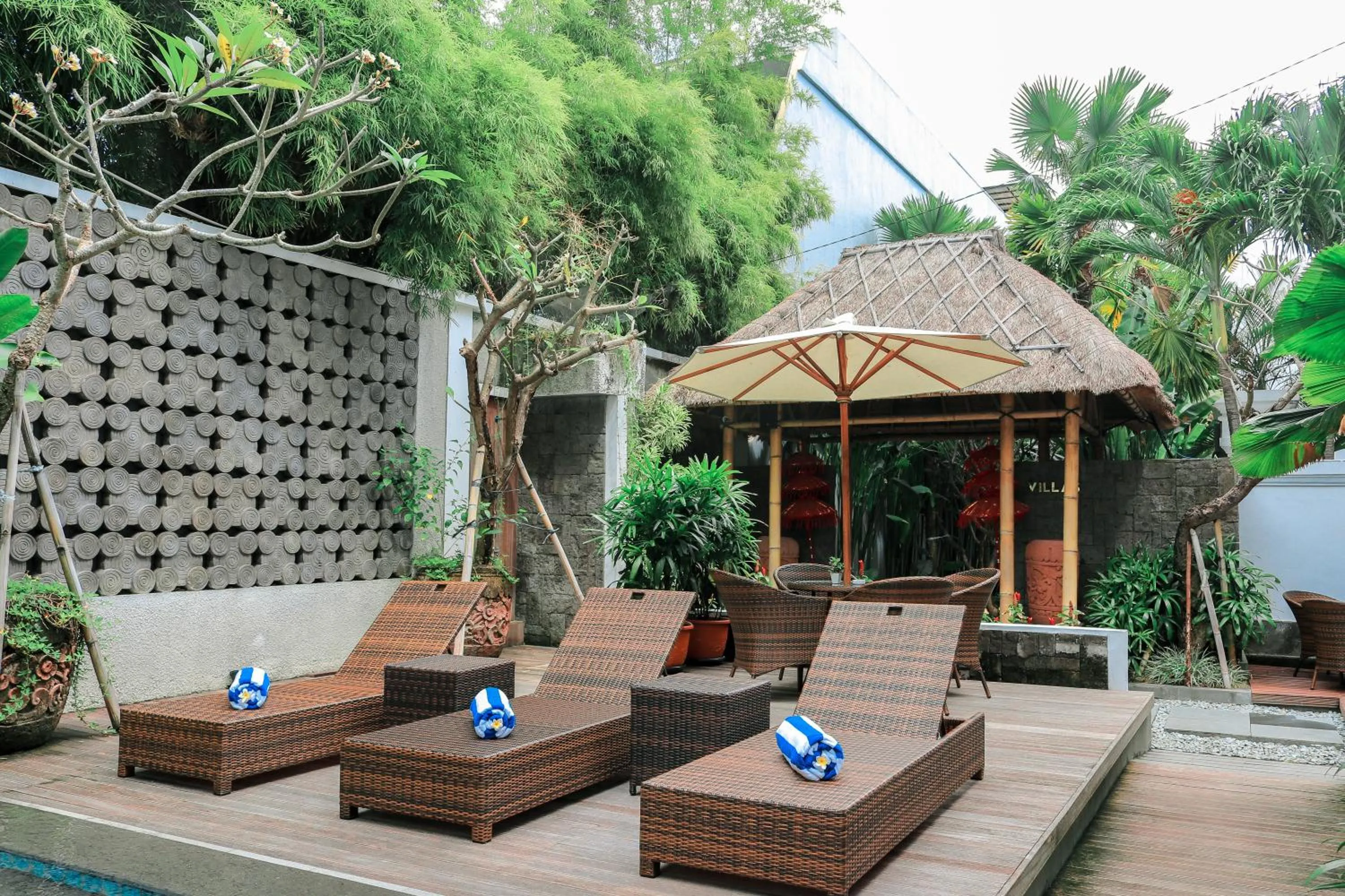 sunbed in Argya Santi Suite and Villas