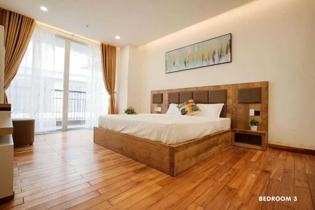 Bed in Modern & Charming Penthouse 5BRs in Da Nang Center