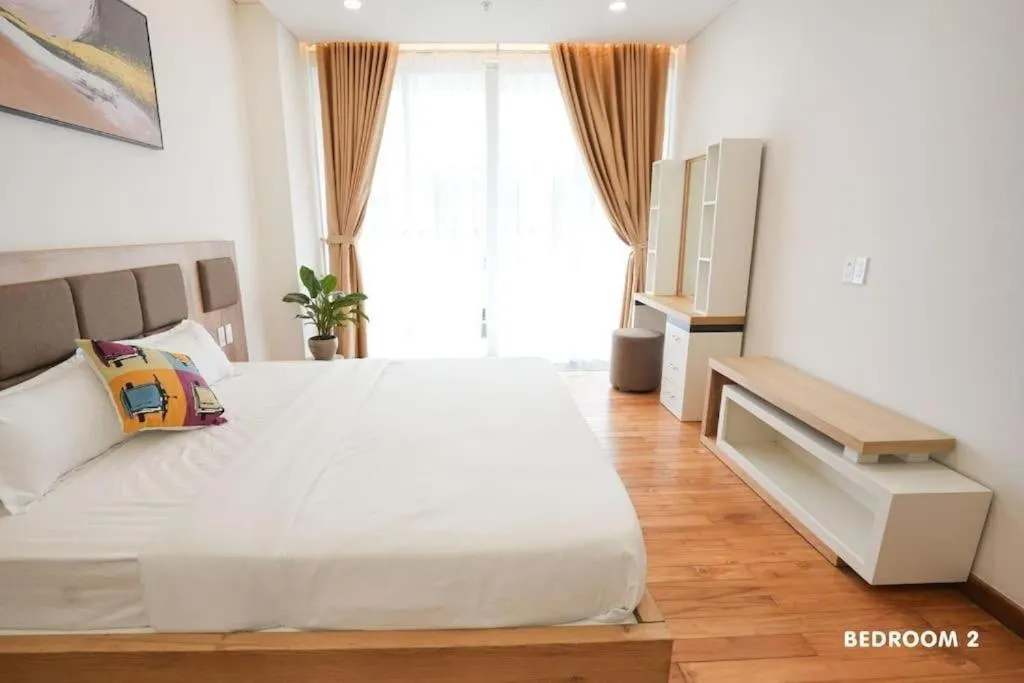 Bed in Modern & Charming Penthouse 5BRs in Da Nang Center
