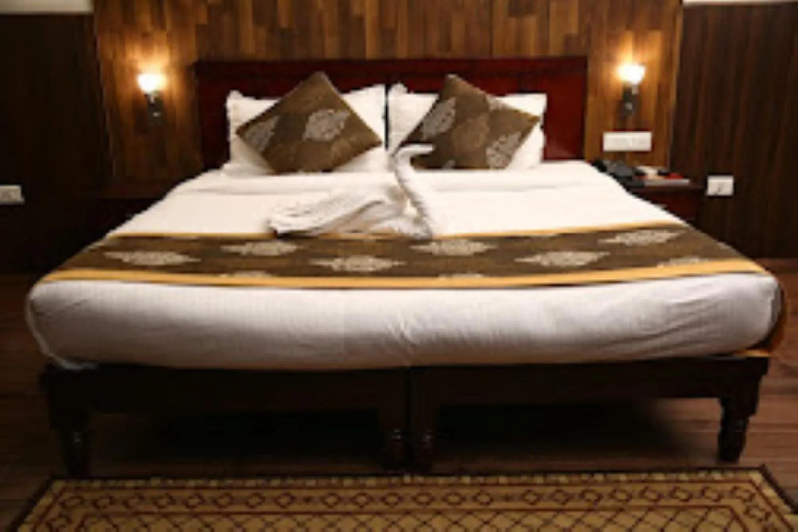 Bed in Hotel Krishna Sagar , Ghaziabad