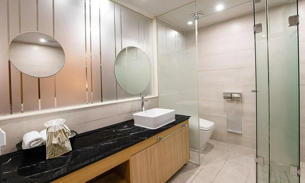 Toilet in Hotel The One