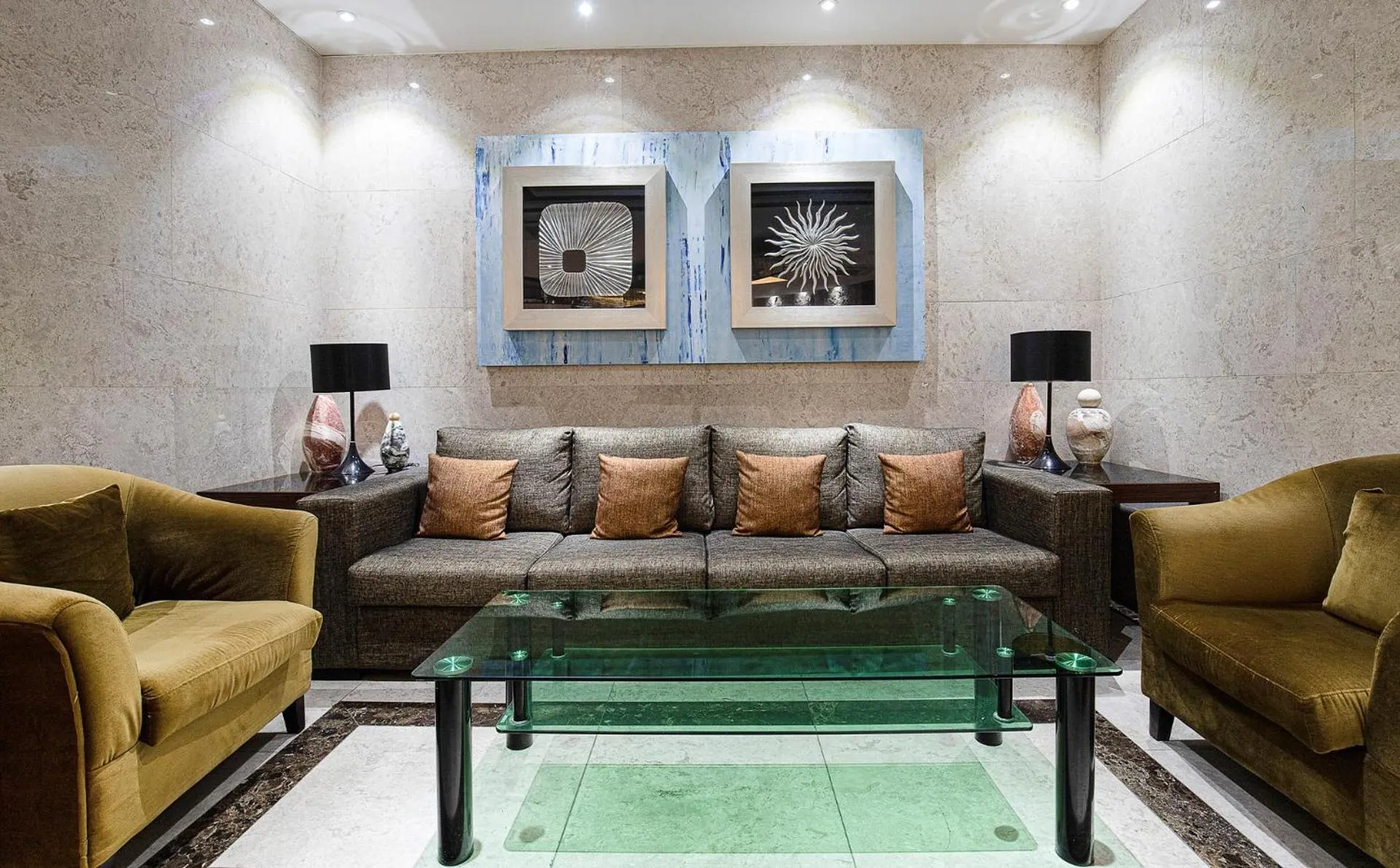 Seating area in Hotel The One