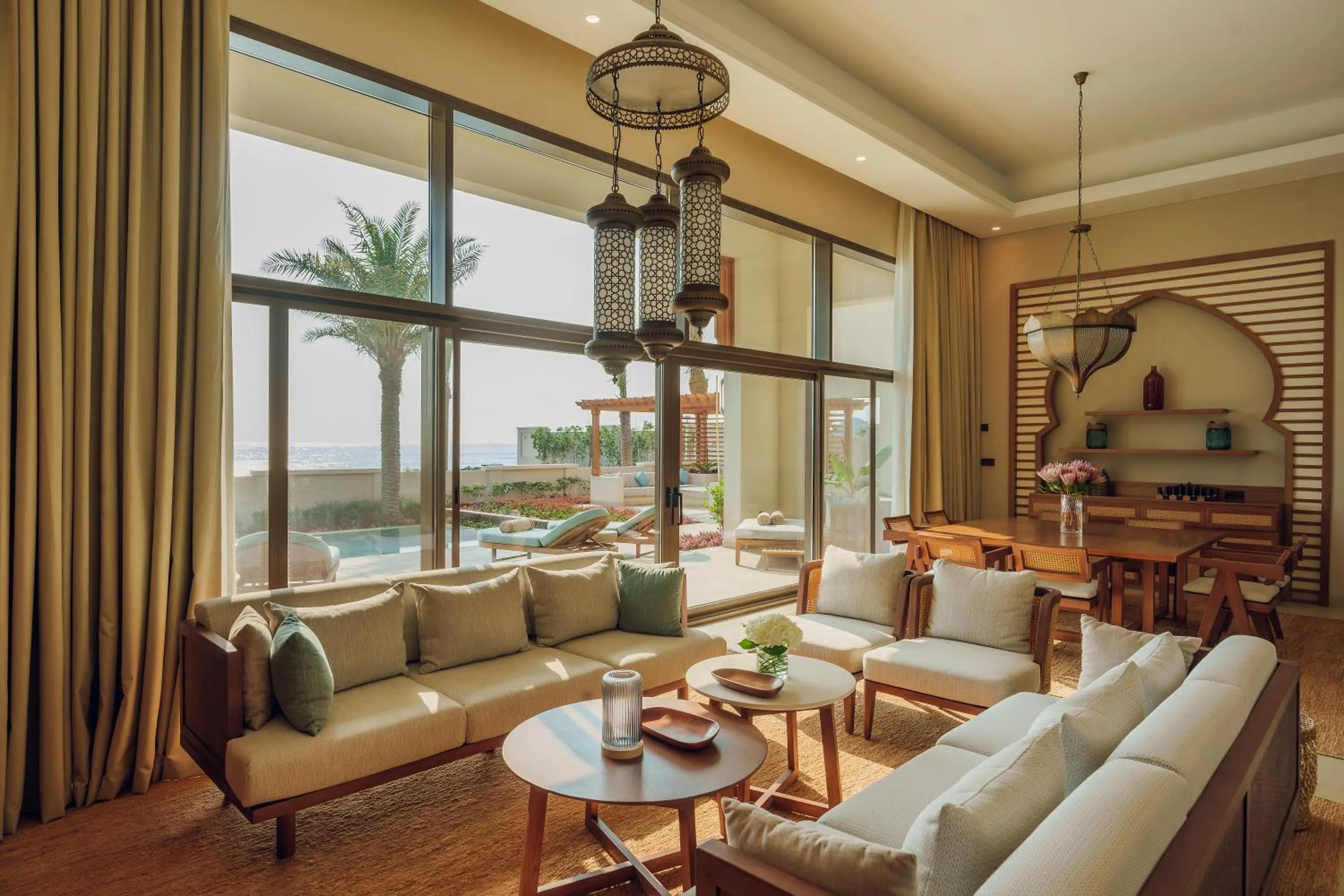 Living room in Naama Beach Villas & Spa