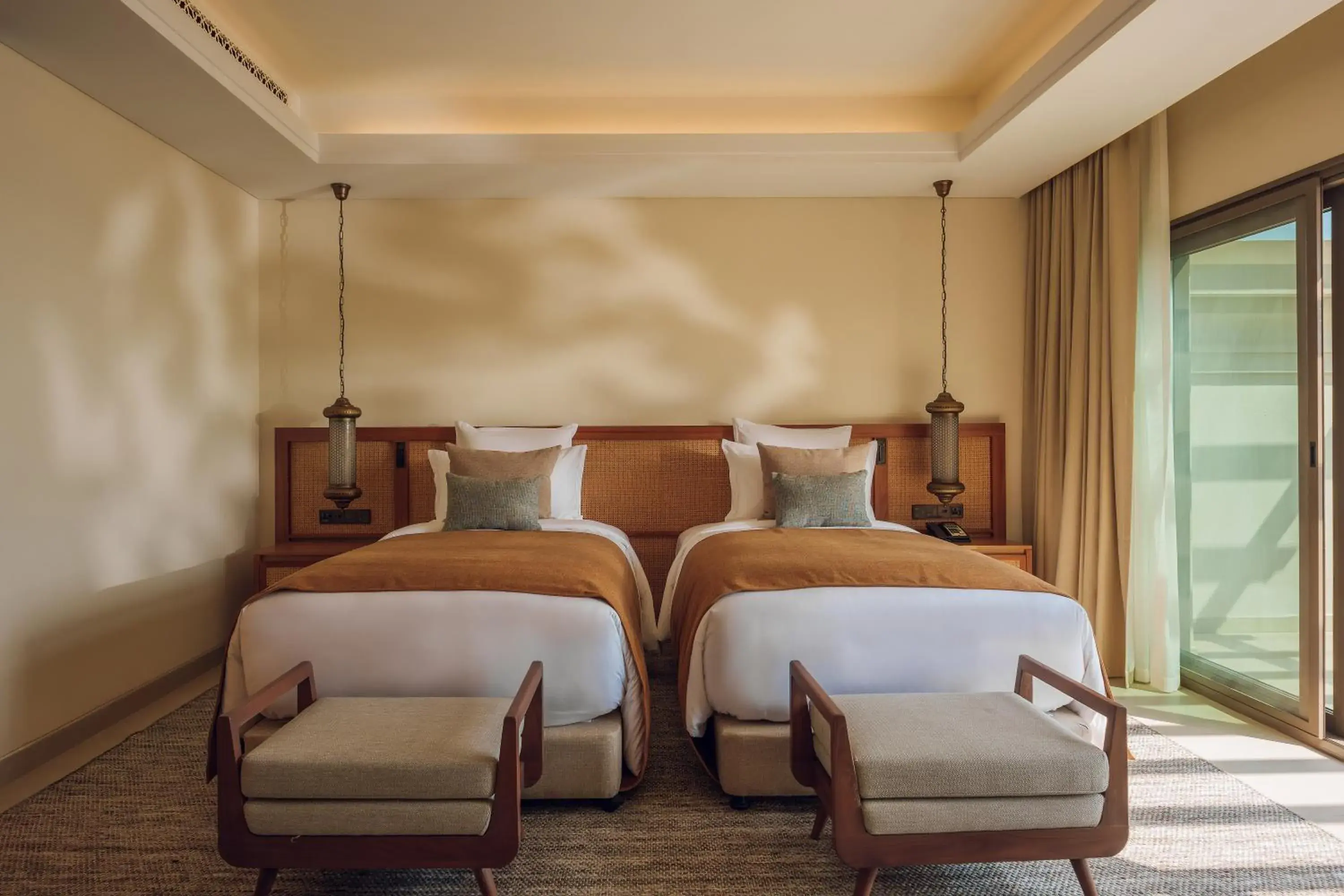 Bed in Naama Beach Villas & Spa Bed in Naama Beach Villas & Spa