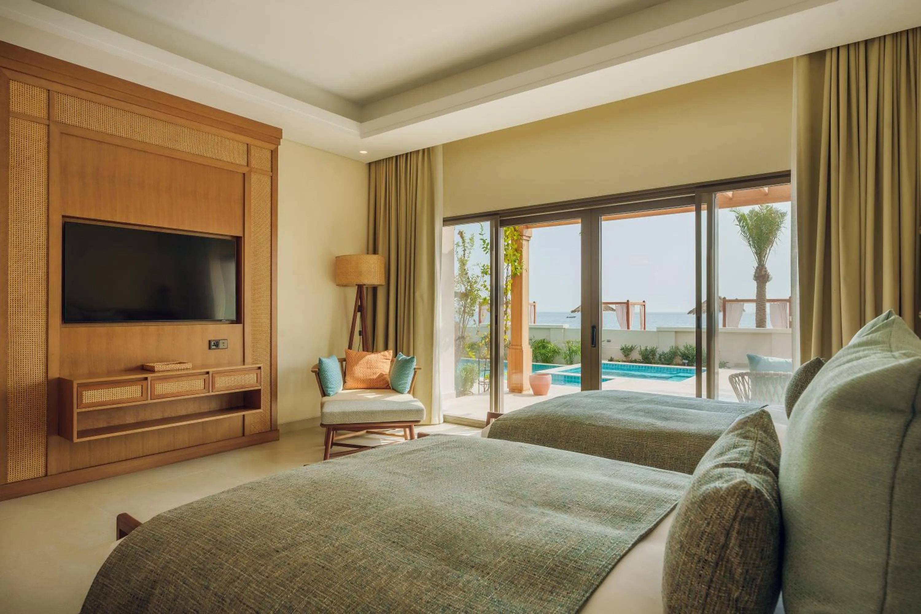 Bedroom, Bed in Naama Beach Villas & Spa