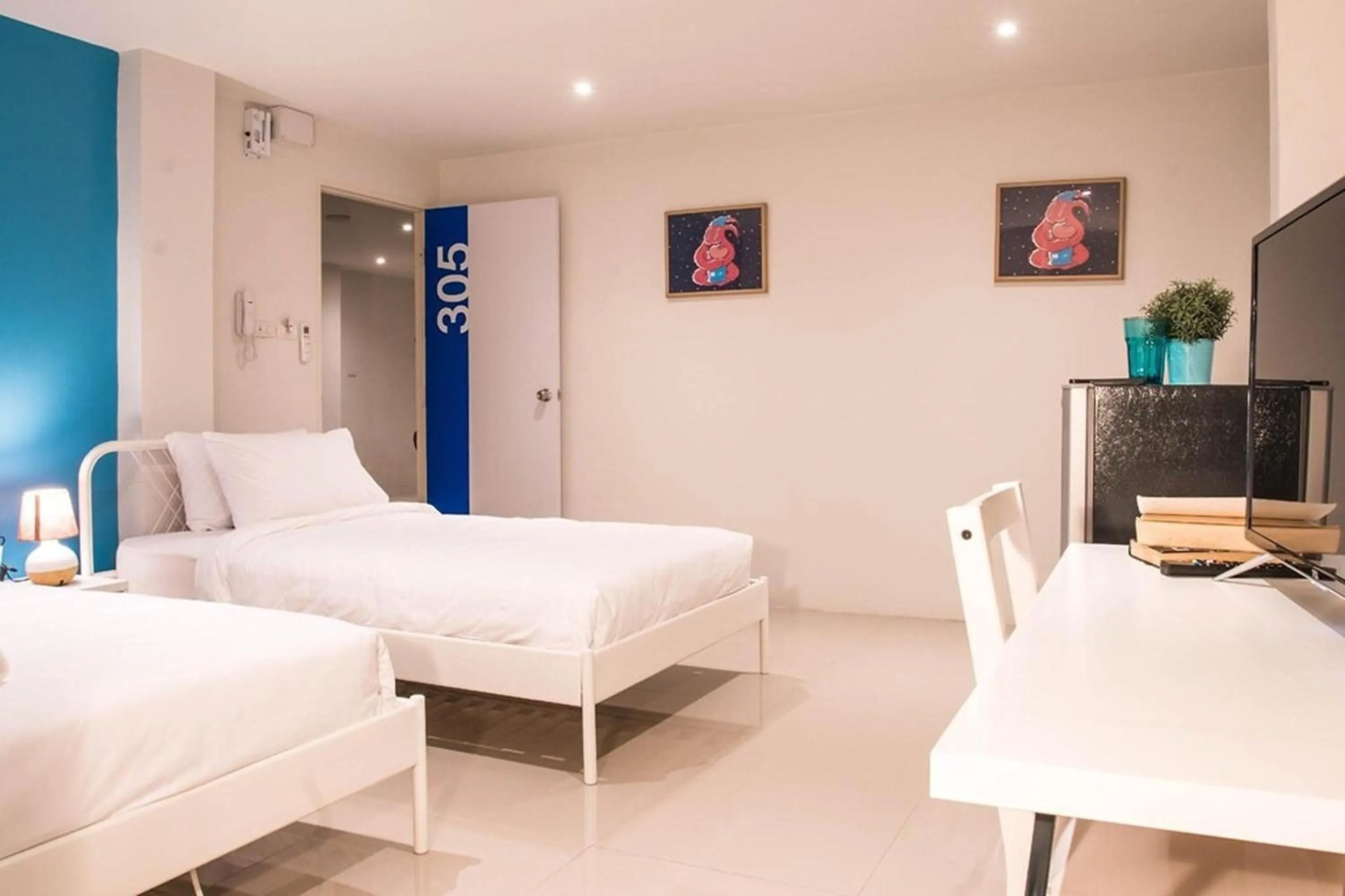 Bedroom, Bed in ME U Hostel Pattaya