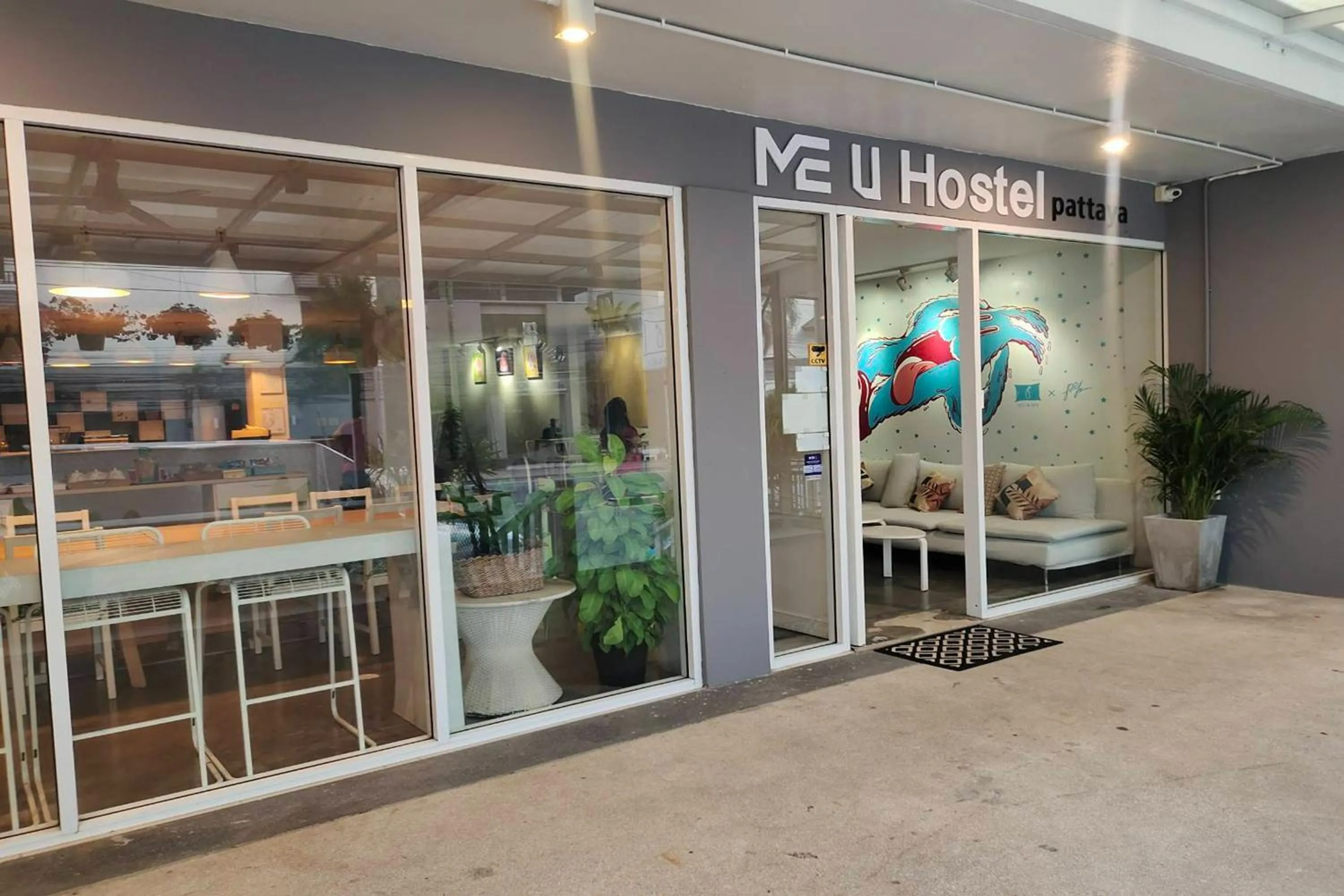 Facade/entrance in ME U Hostel Pattaya