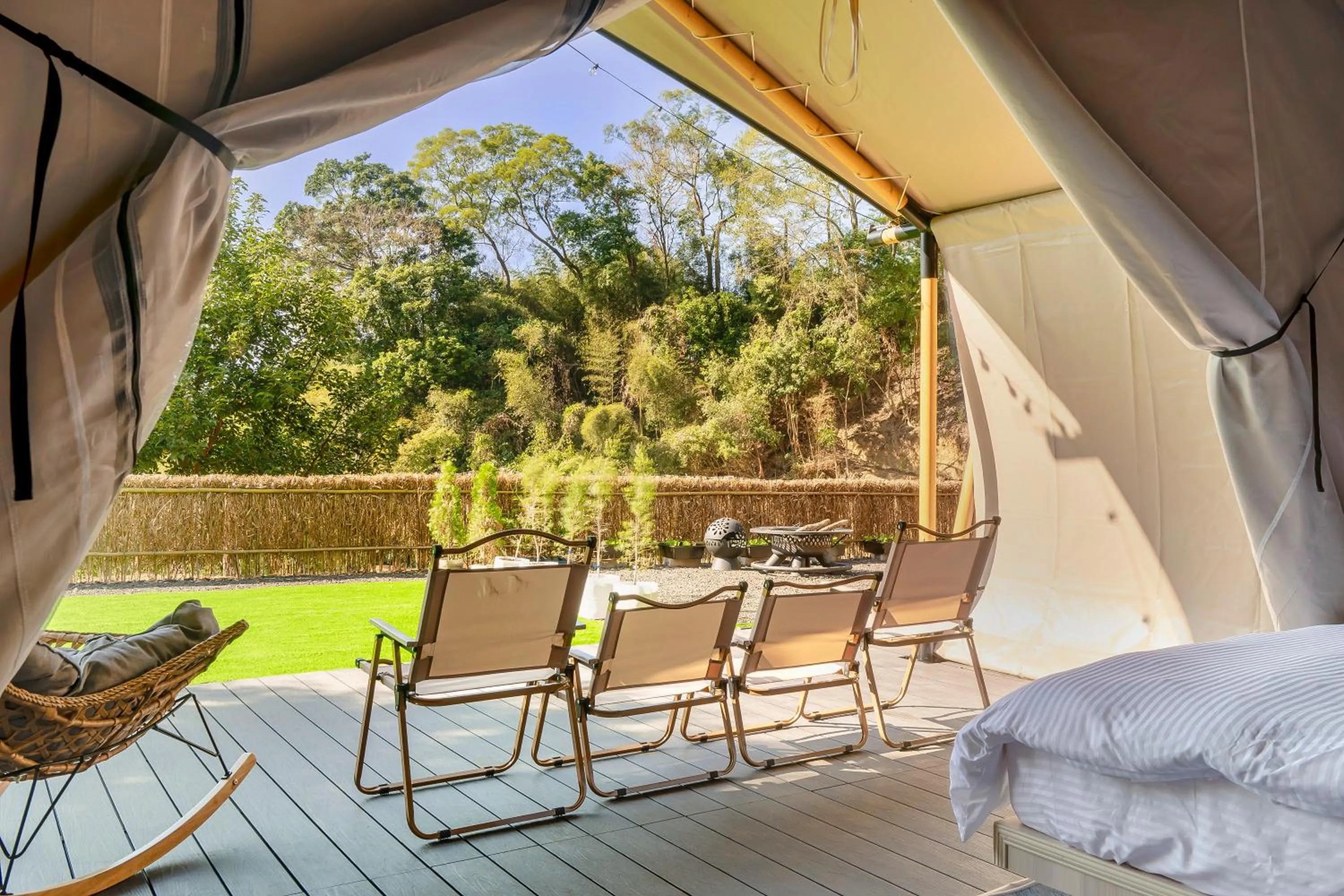 Patio in Grow Tree Glamping